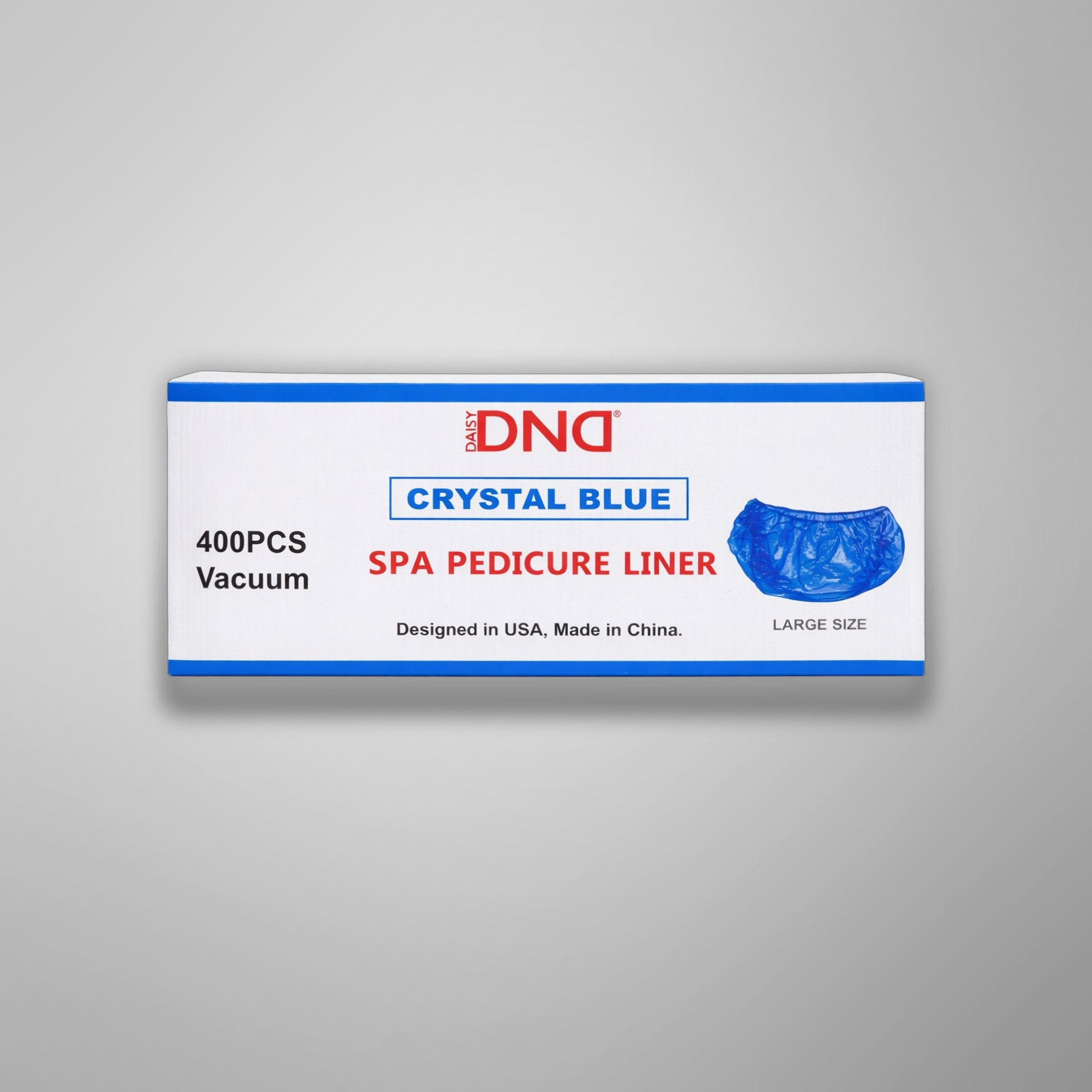DND Disposable Pedicure Liner Blue 400/Box