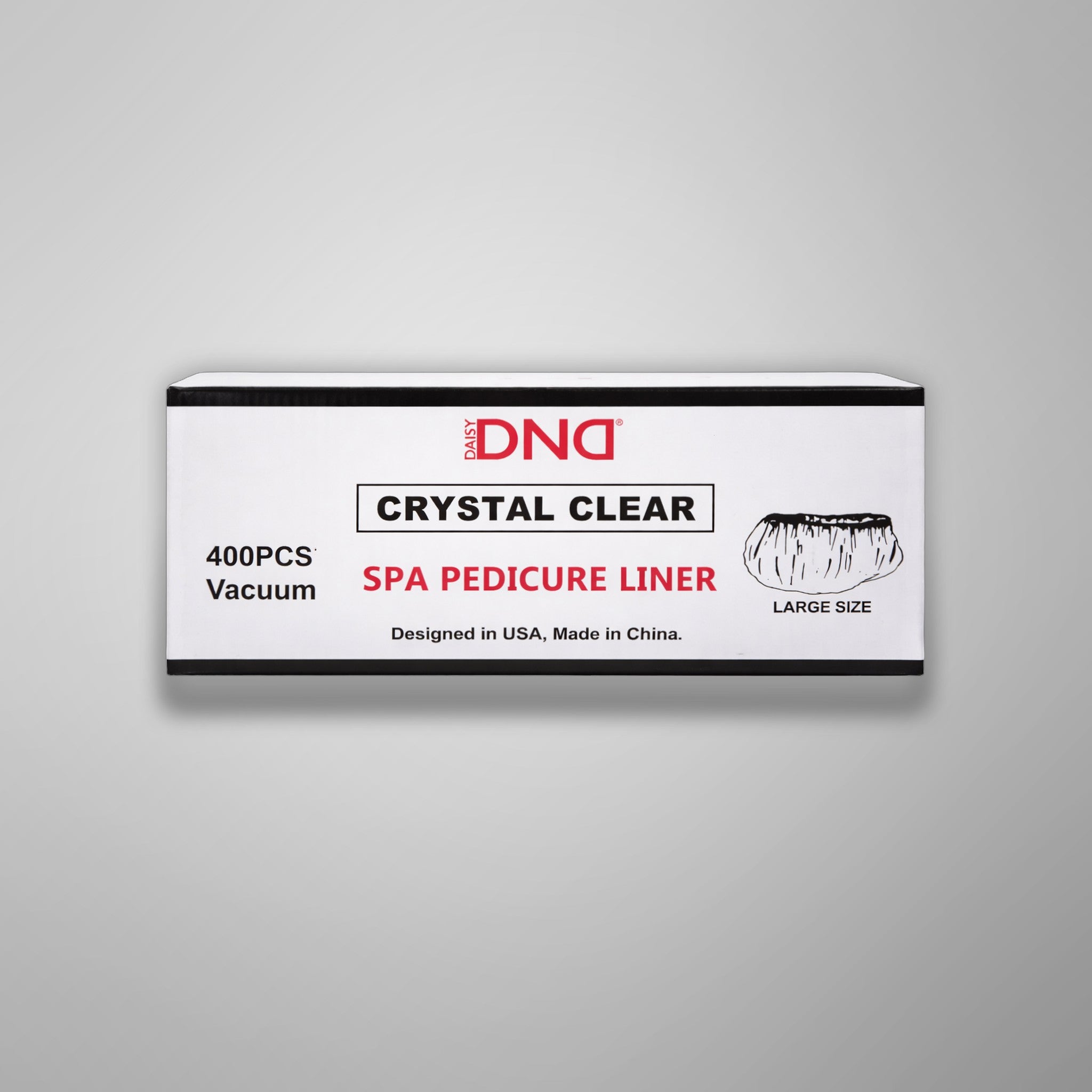 DND Disposable Pedicure Liner Clear 400/Box