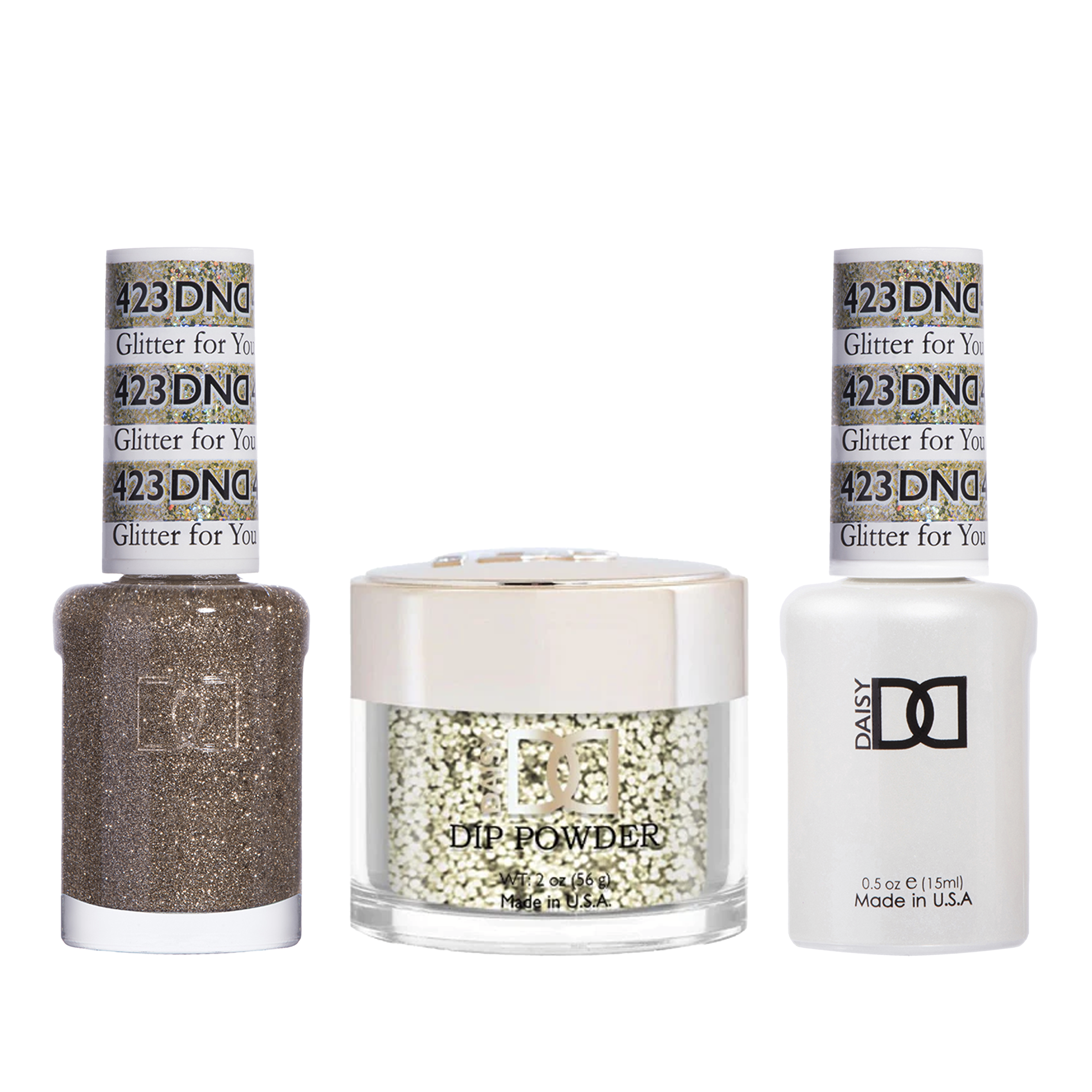 Dnd trio - 423 glitter for you - gel polish
