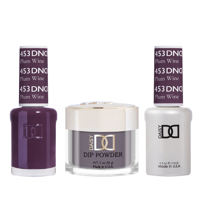 Dnd trio - 453 plum wine - gel polish
