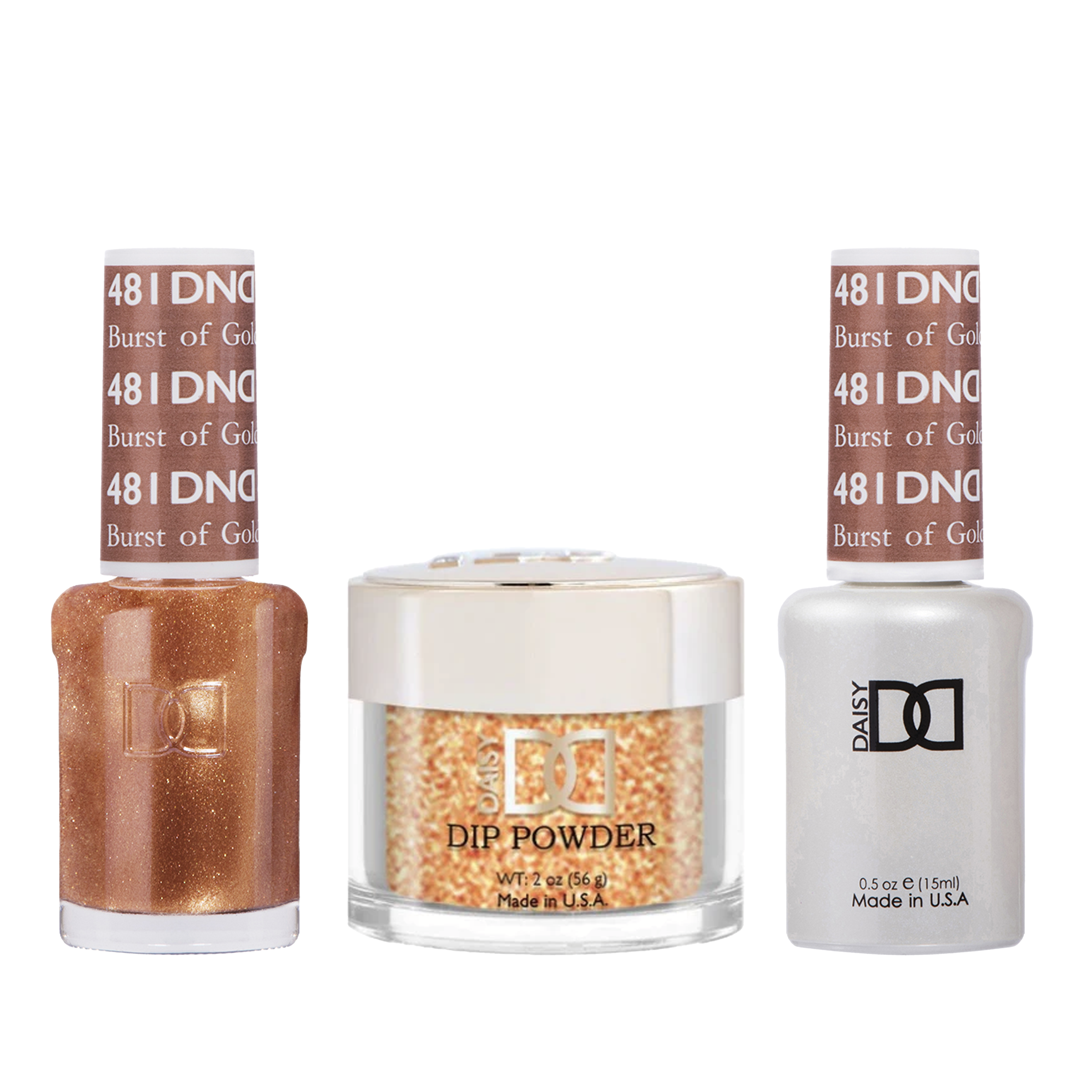 Dnd trio - 481 burst of gold - gel polish