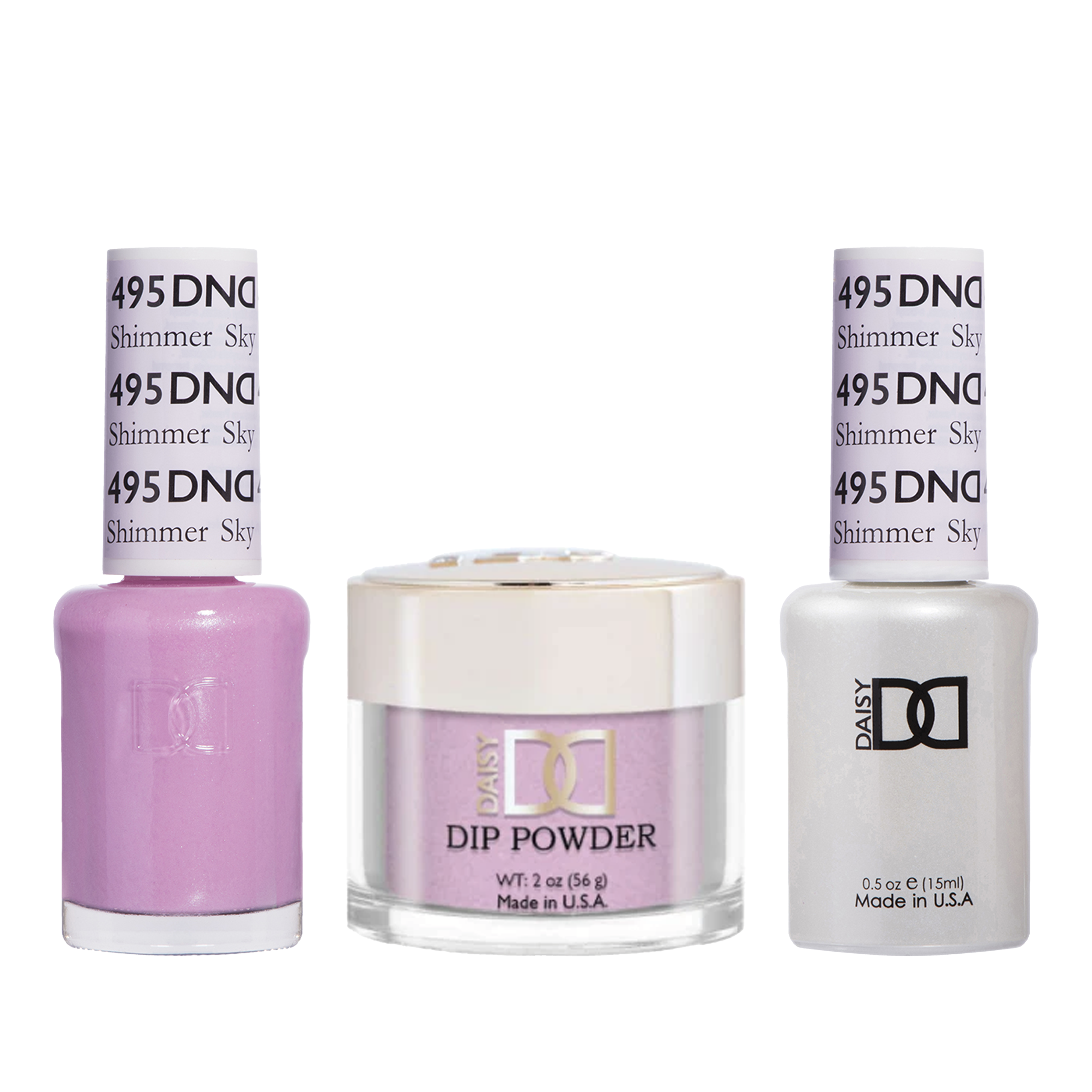 Dnd trio - 495 shimmer sky - gel polish