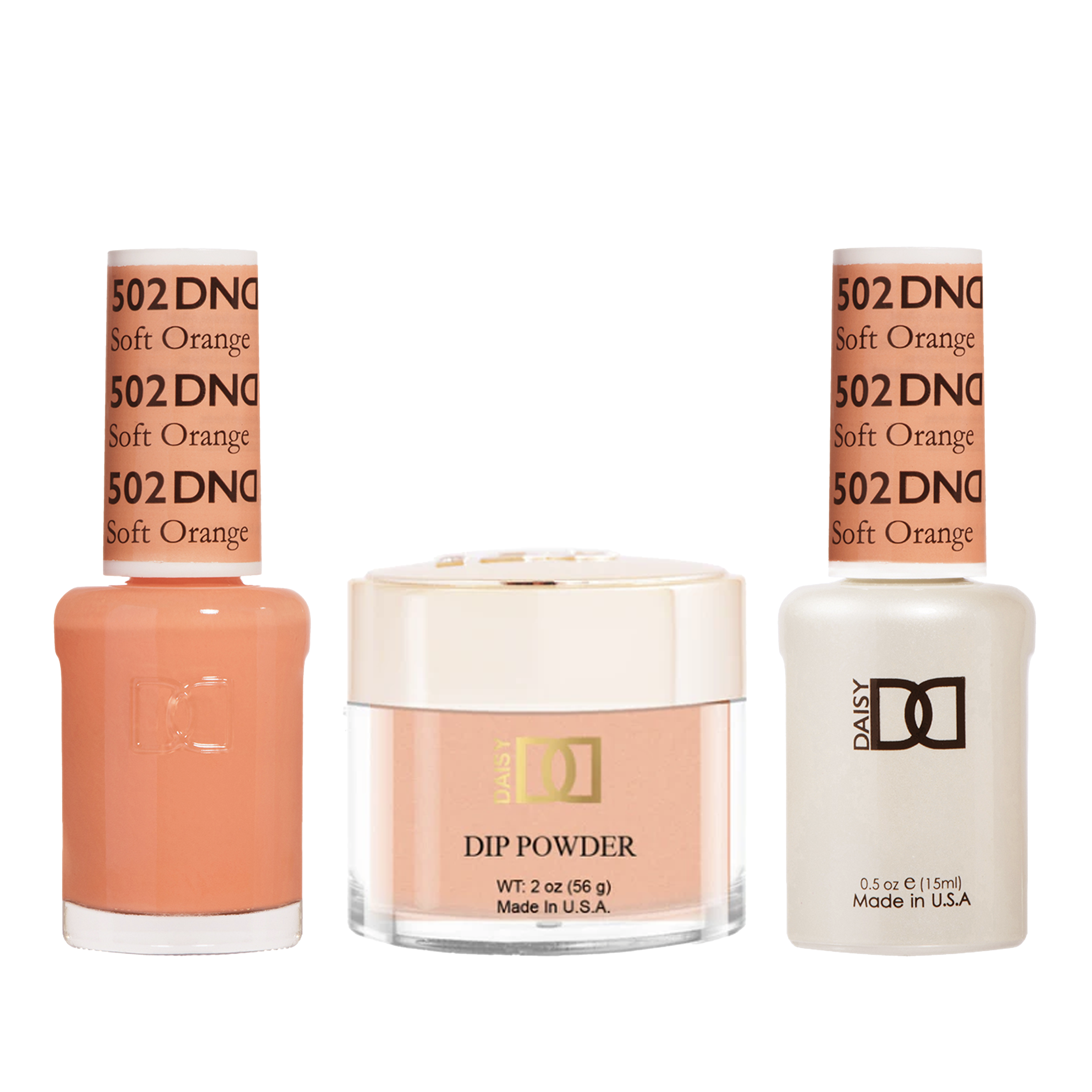 Dnd trio - 502 soft orange - gel polish