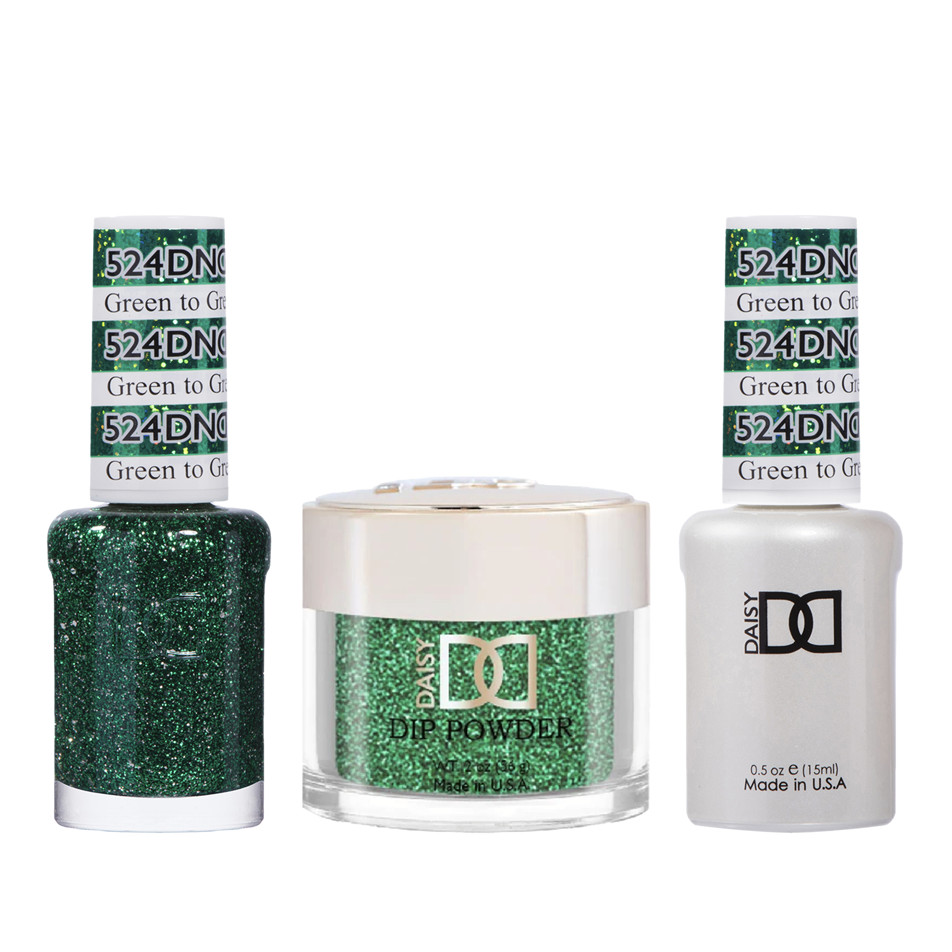 Dnd trio - 524 green to green - gel polish
