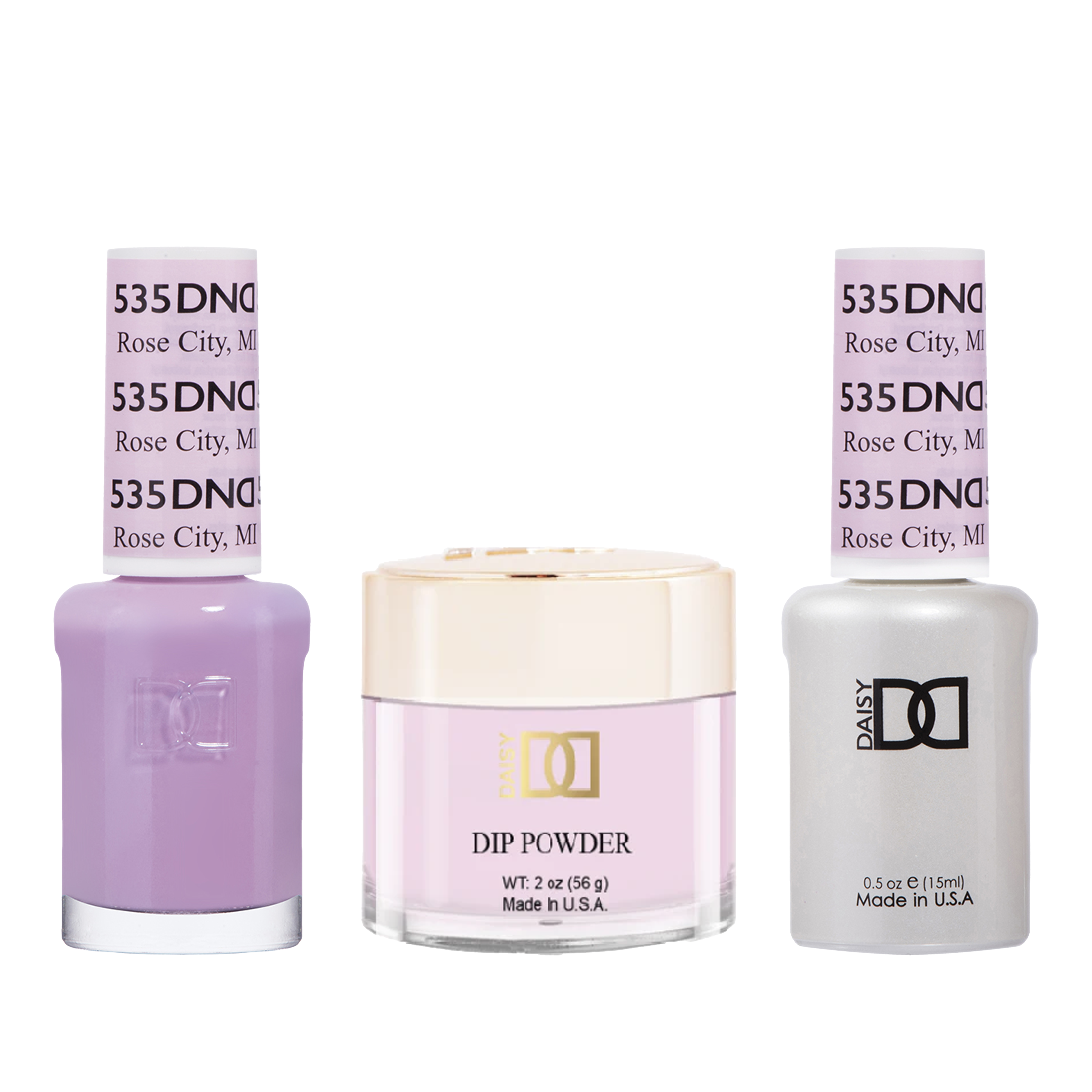 Dnd trio - 535 rose city mi - gel polish