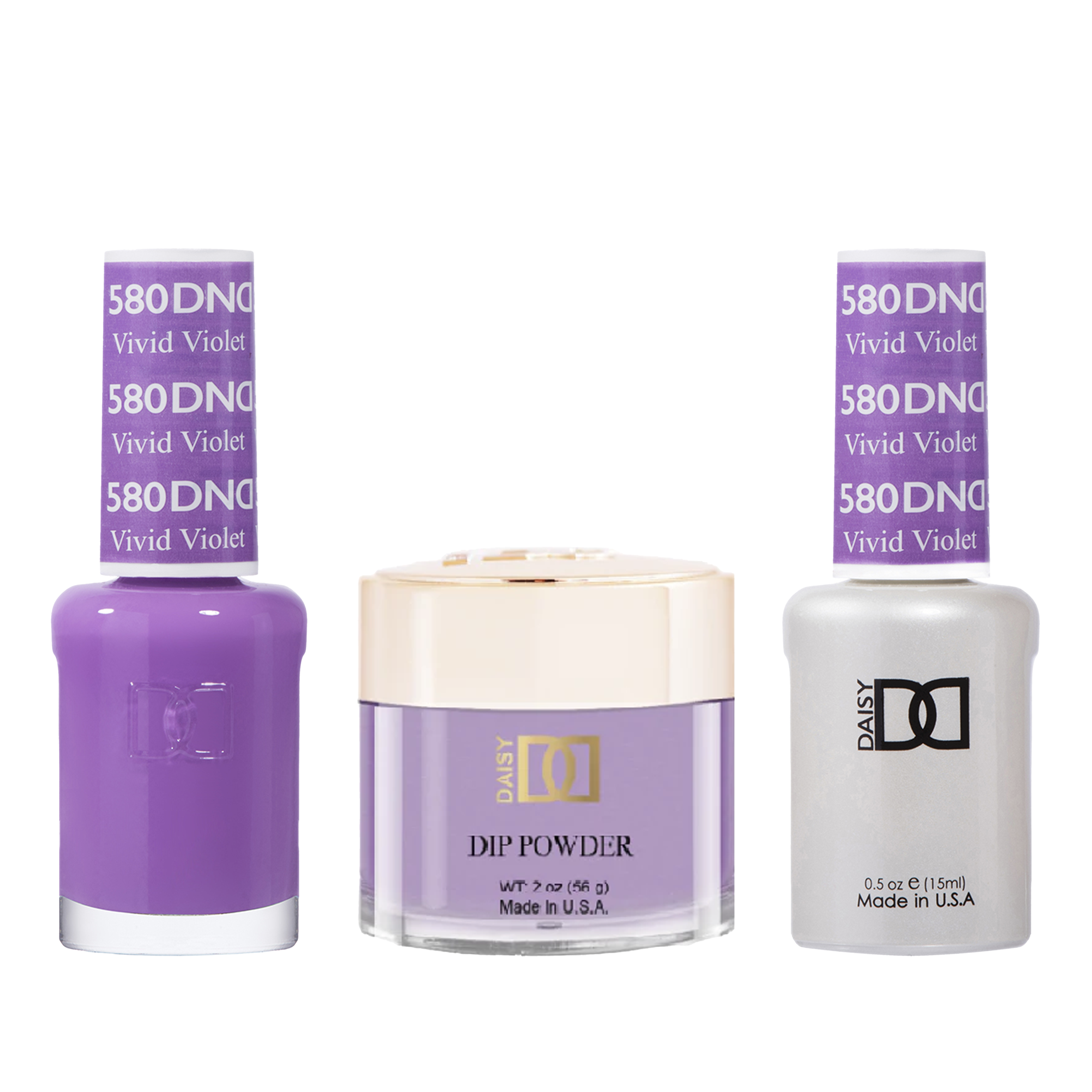 Dnd trio - 580 vivid violet - gel polish