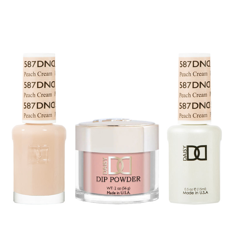 Dnd trio - 587 peach cream - gel polish