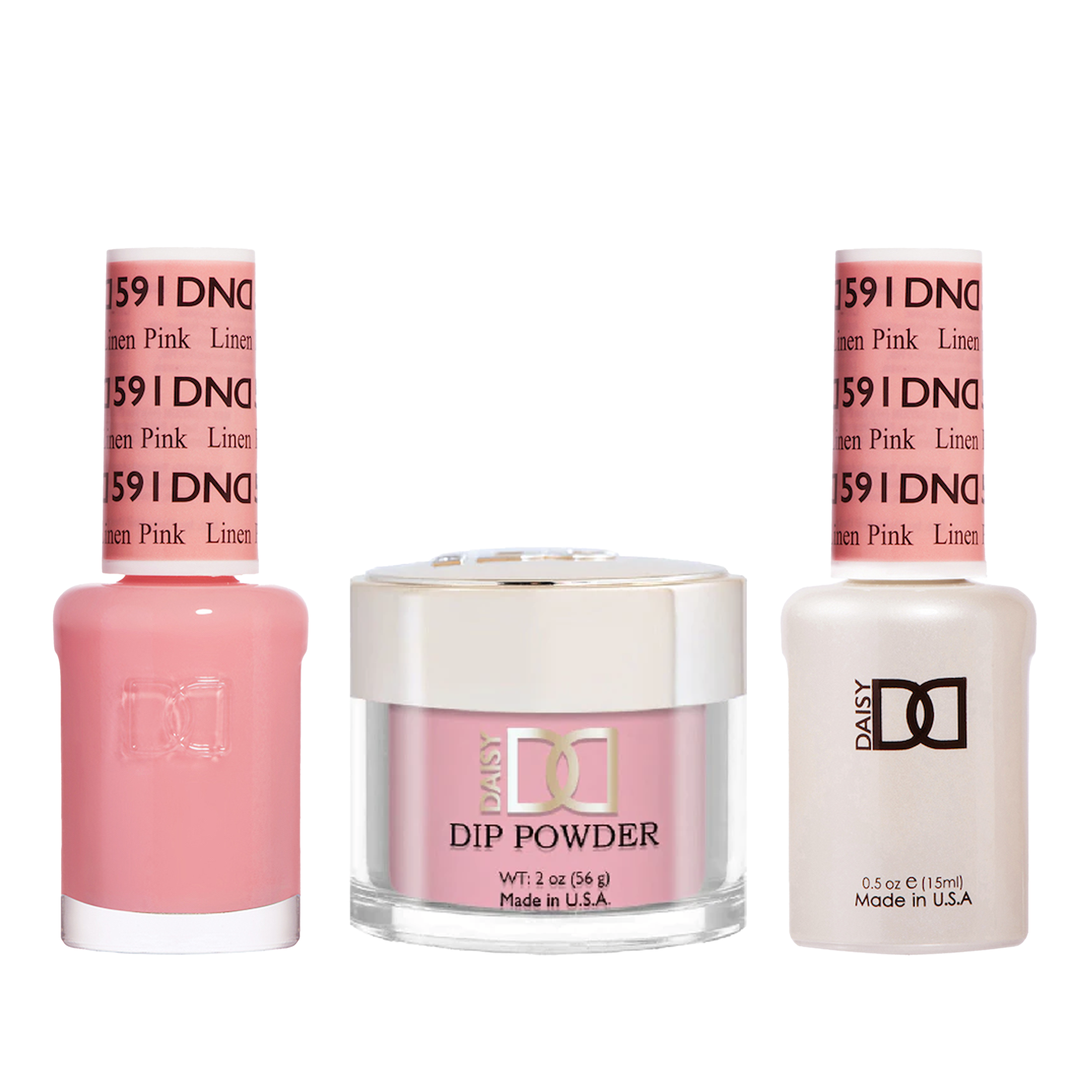 Dnd trio - 591 linen pink - gel polish