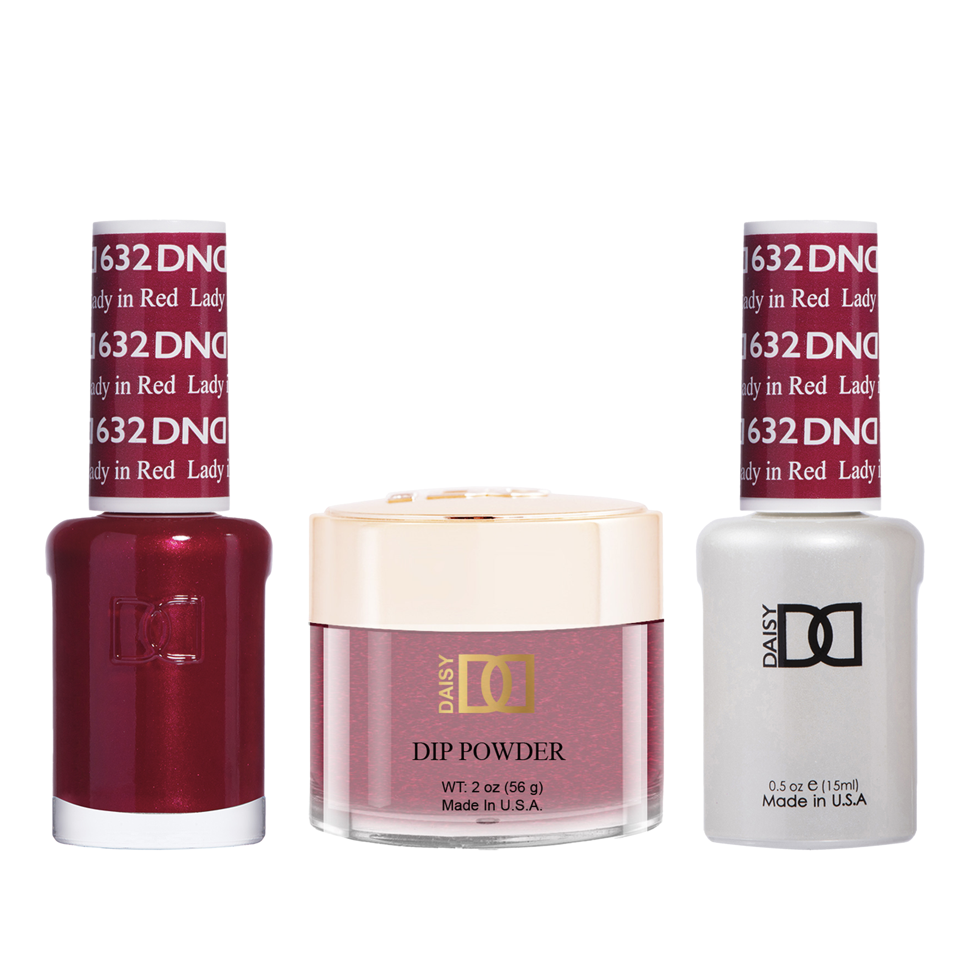 Dnd trio - 632 lady in red - gel polish