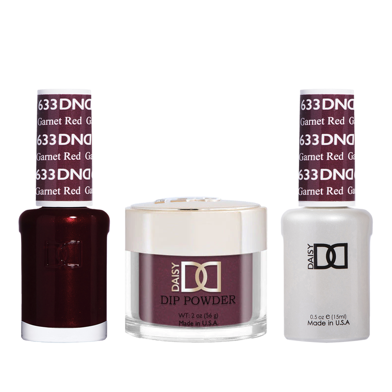 Dnd trio - 633 garnet red - gel polish