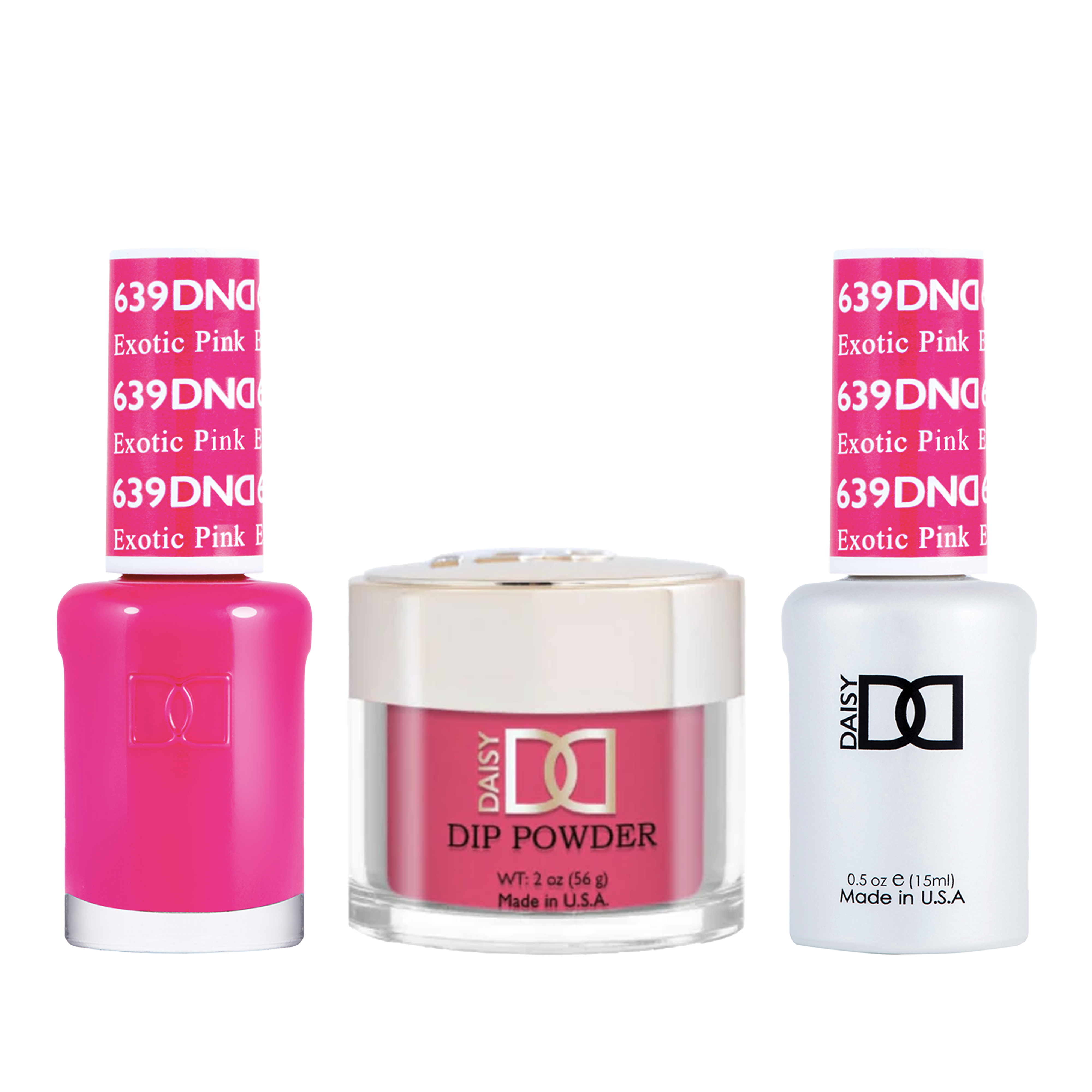 Dnd trio - 639 exotic pink - gel polish