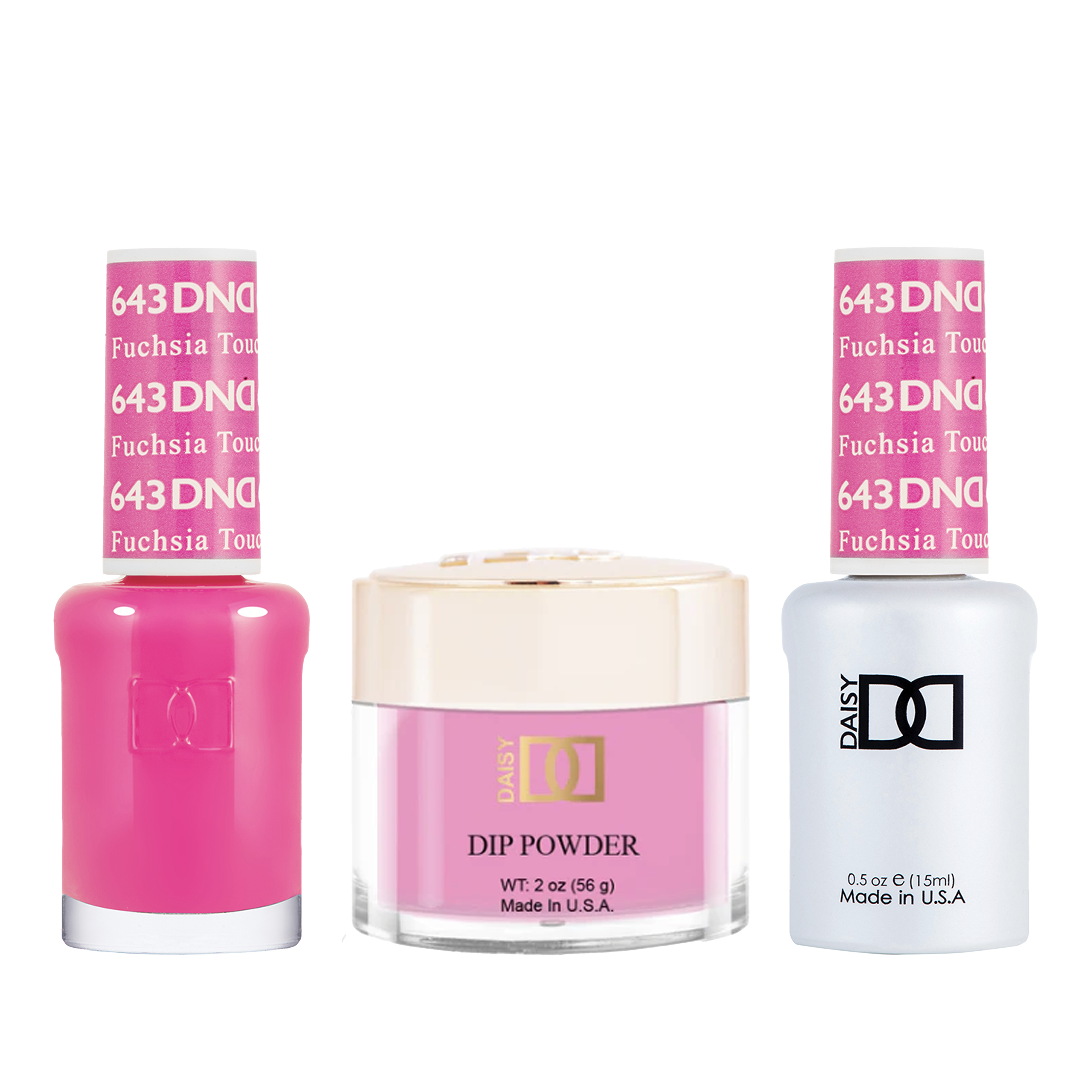 Dnd trio - 643 fuchsia touch - gel polish