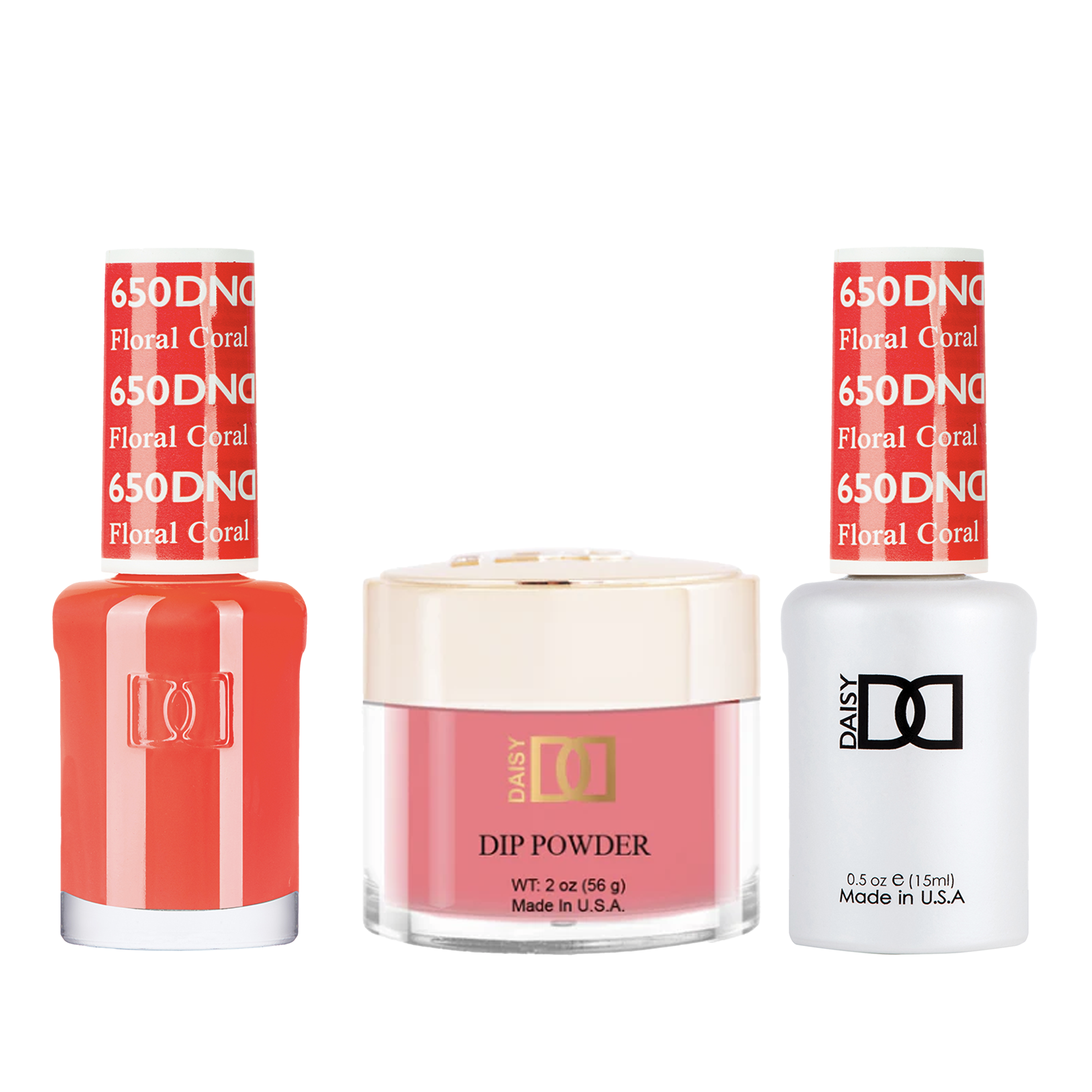 Dnd trio - 650 foral coral - gel polish