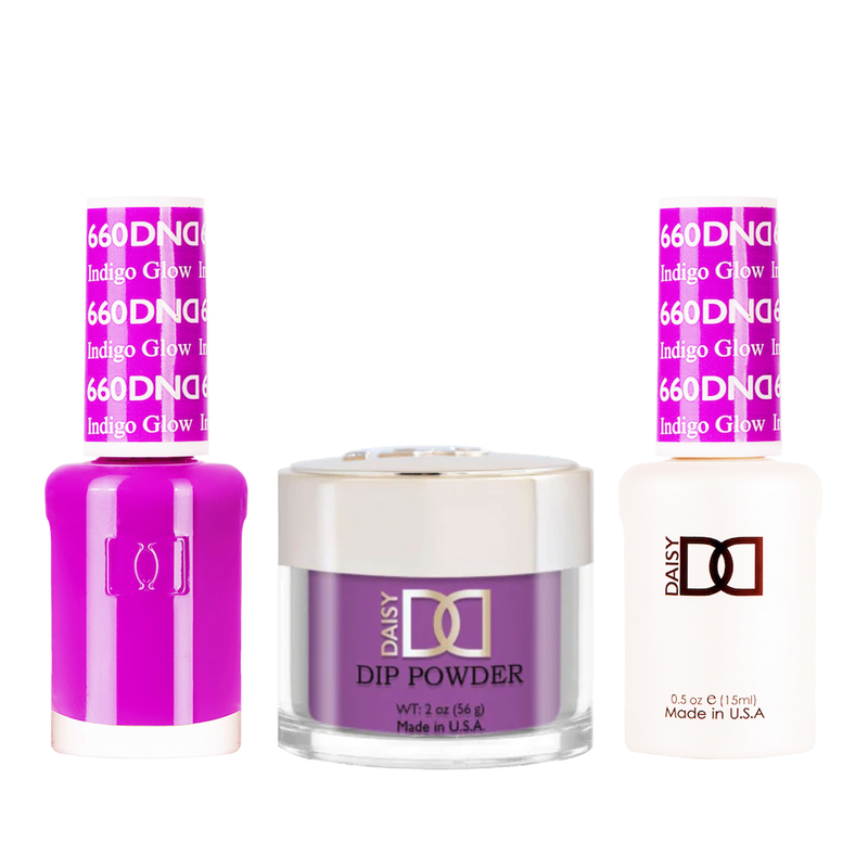 Dnd trio - 660 indigo glow - gel polish