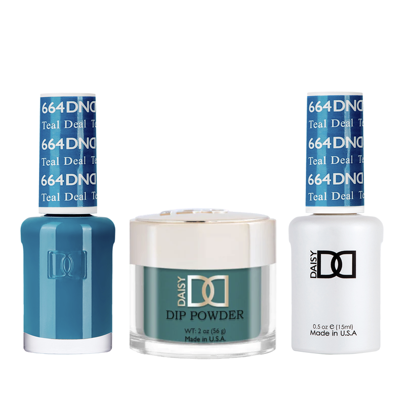 Dnd trio - 664 teal deal - gel polish