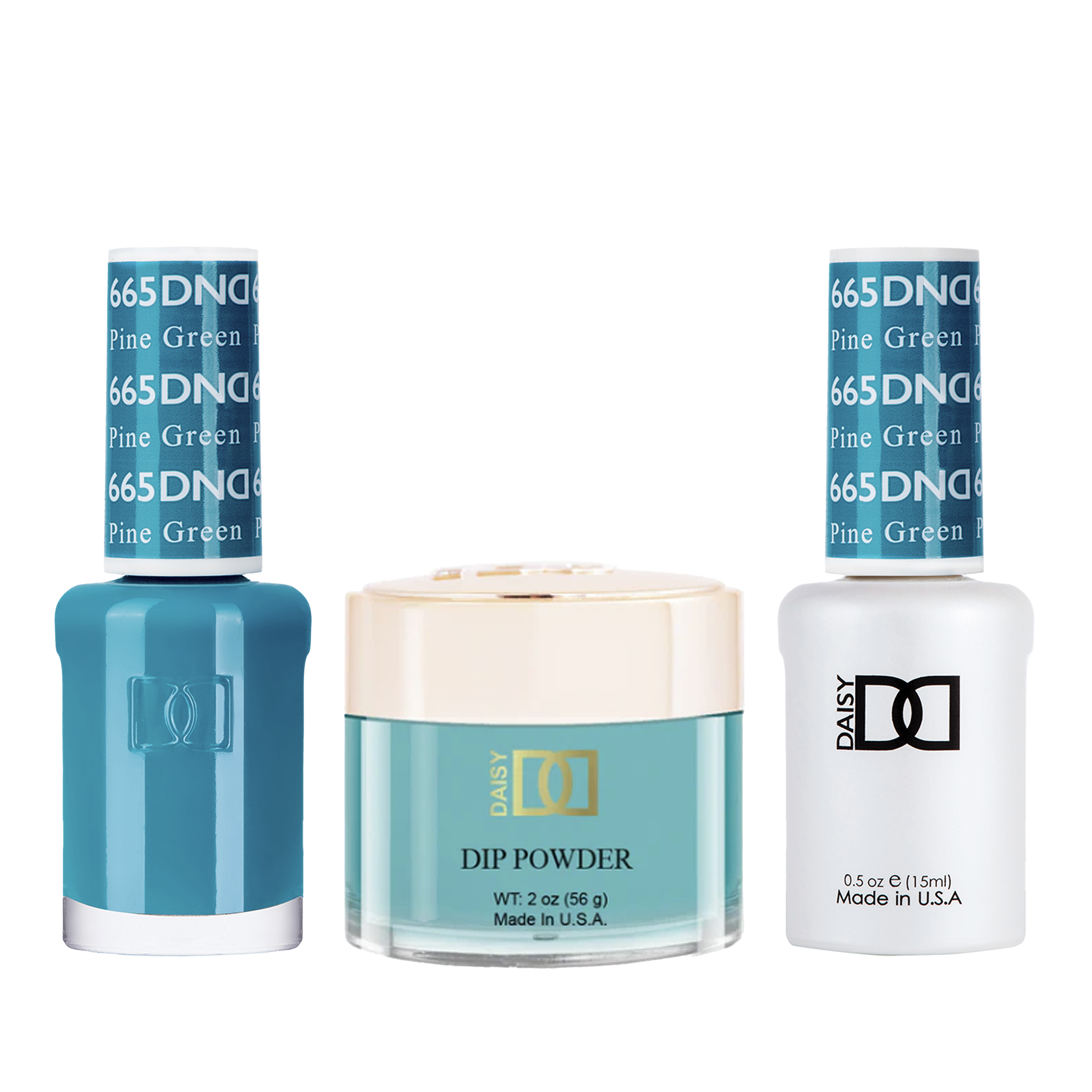 Dnd trio - 665 pine green - gel polish