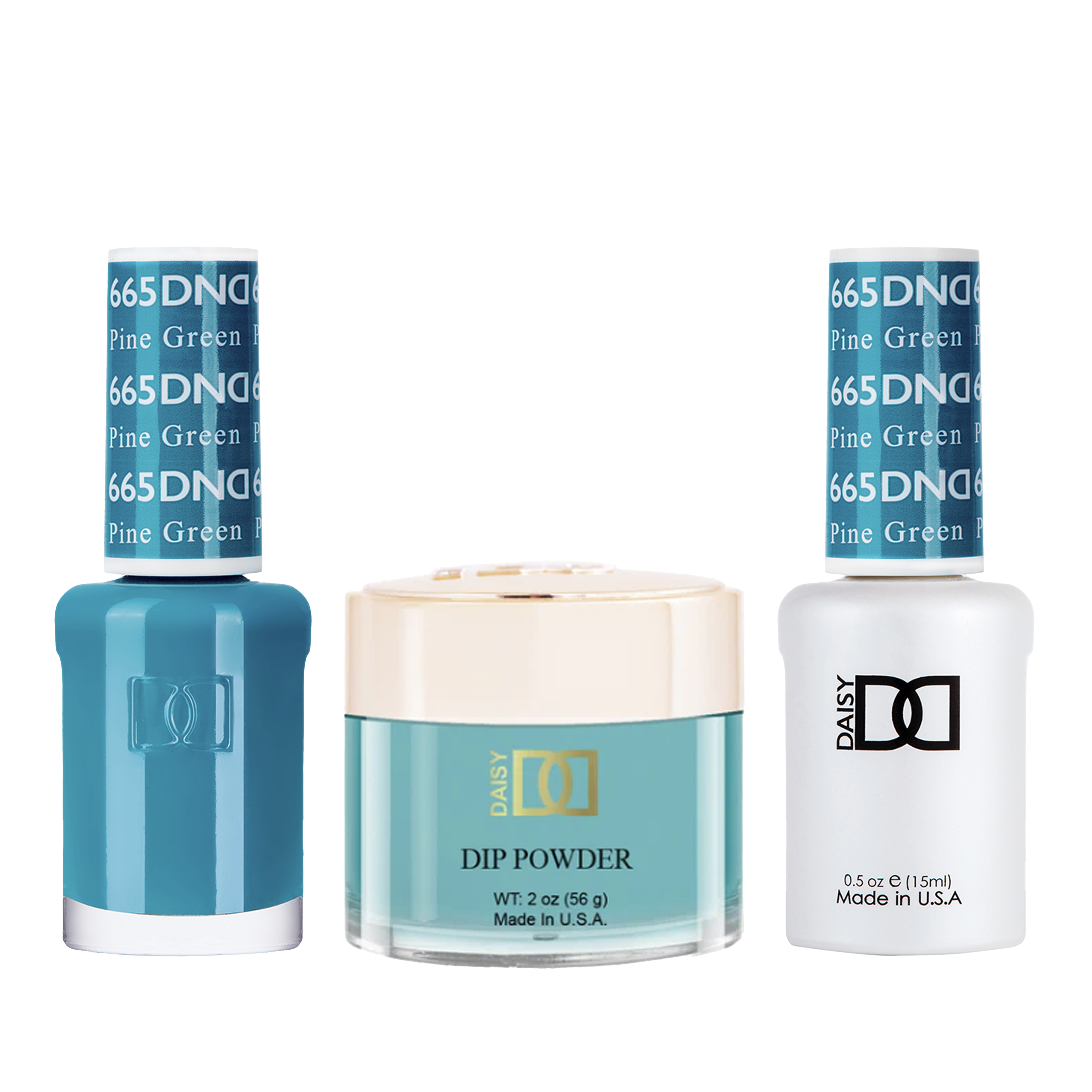 Dnd trio - 665 pine green - gel polish