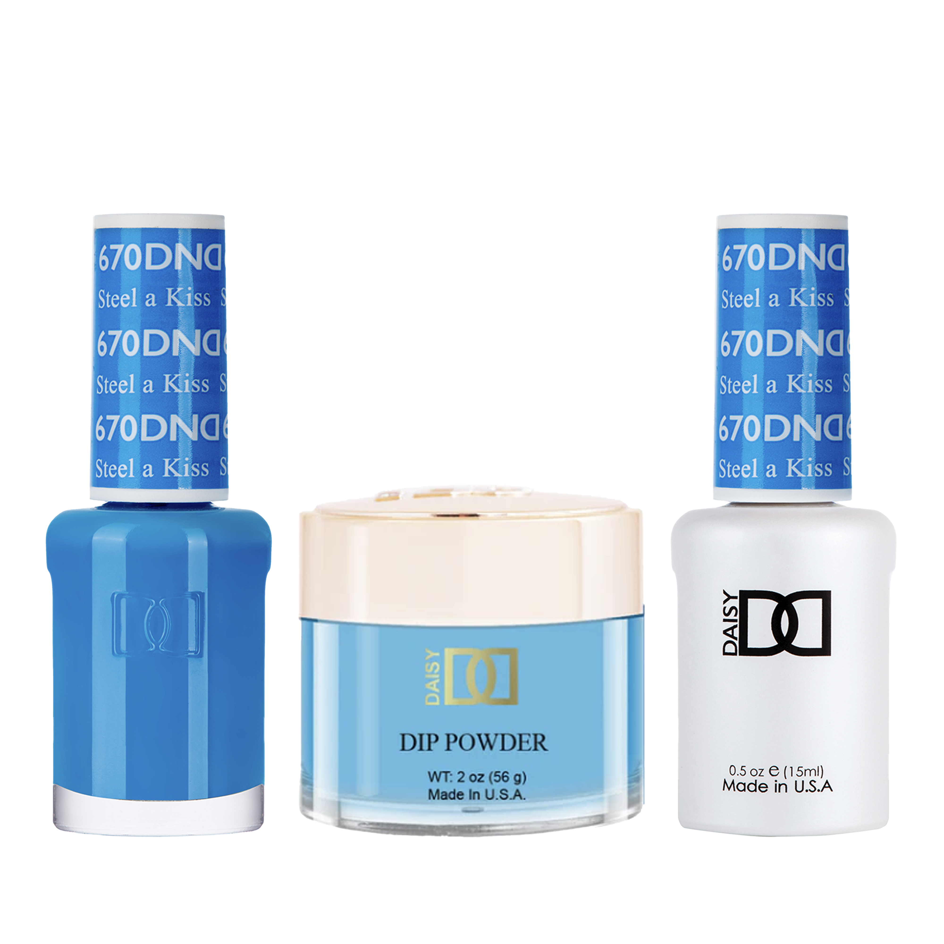 Dnd trio - 670 steel a kiss - gel polish
