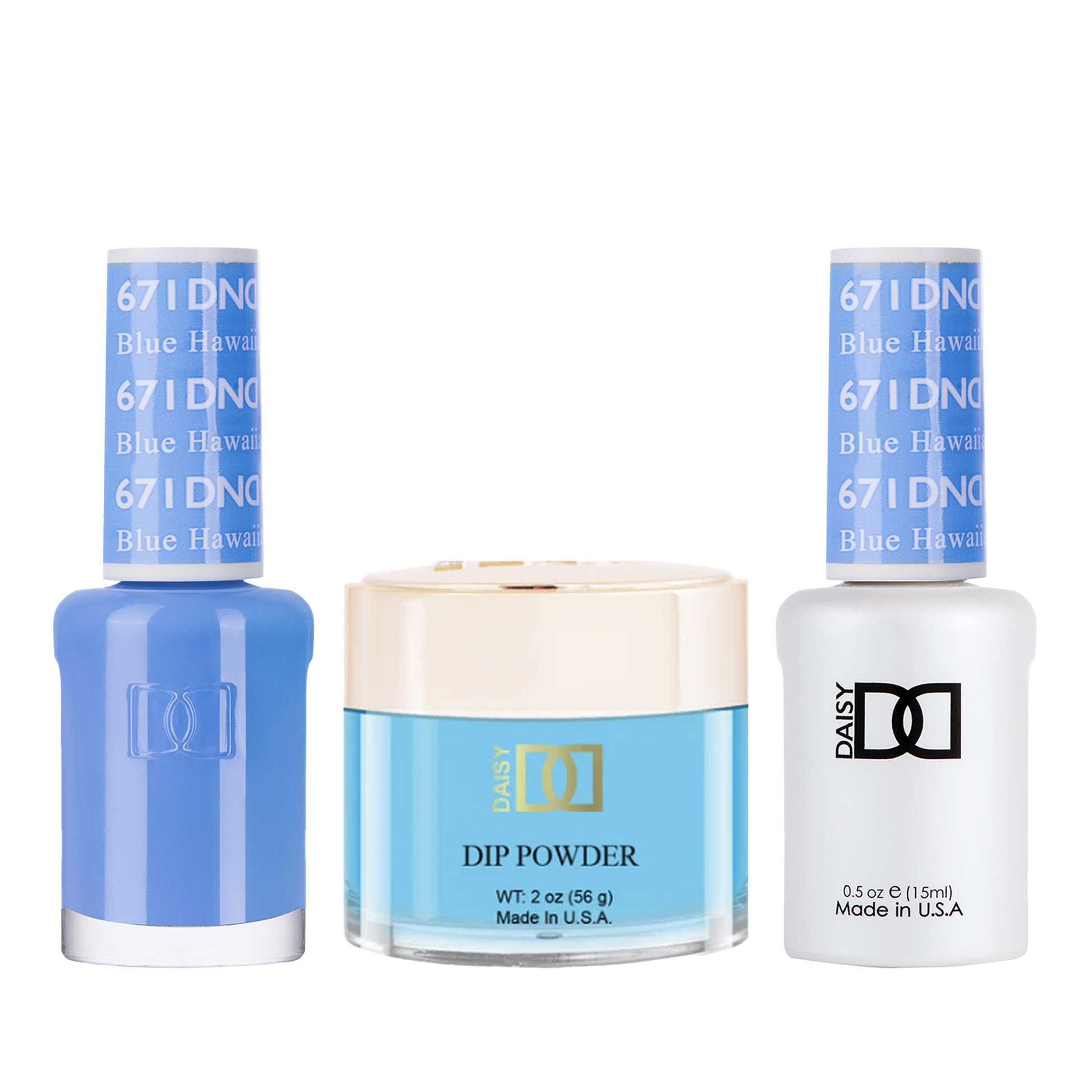 Dnd trio - 671 blue hawaiian - gel polish