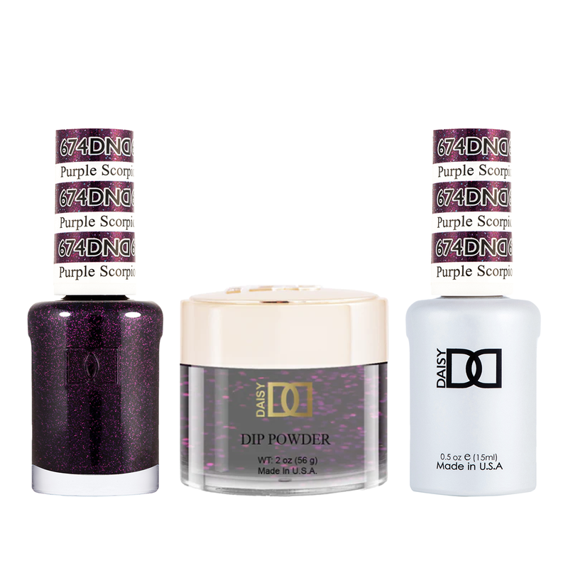 Dnd trio - 674 purple scorpion - gel polish
