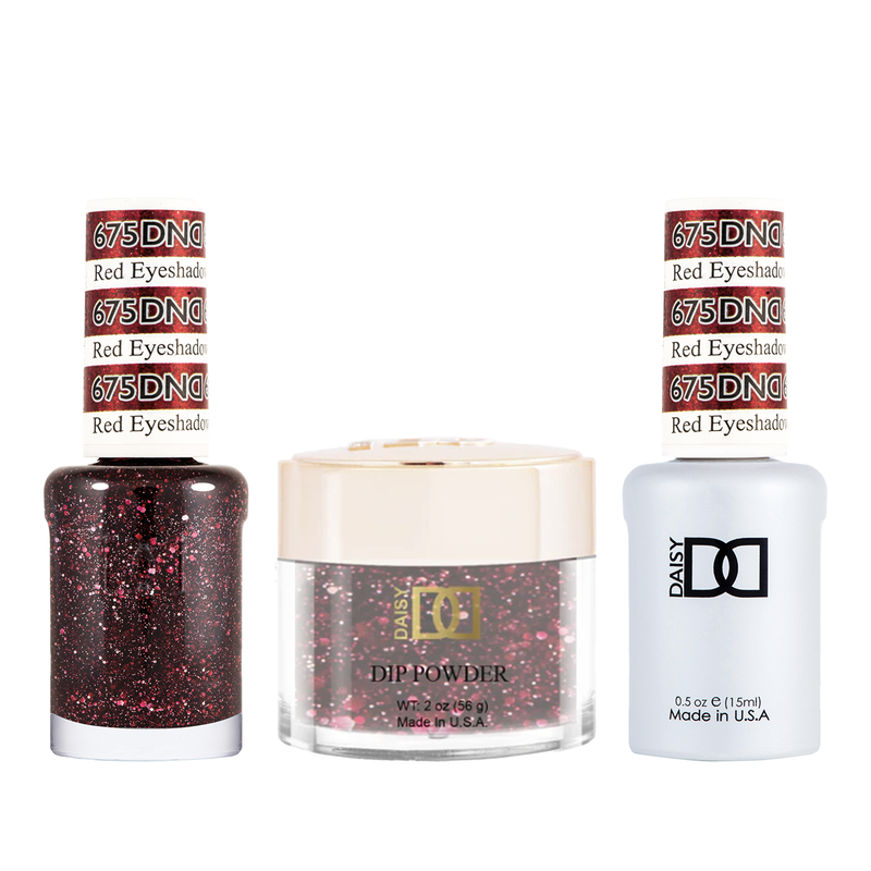 Dnd trio - 675 red eyeshadow - gel polish