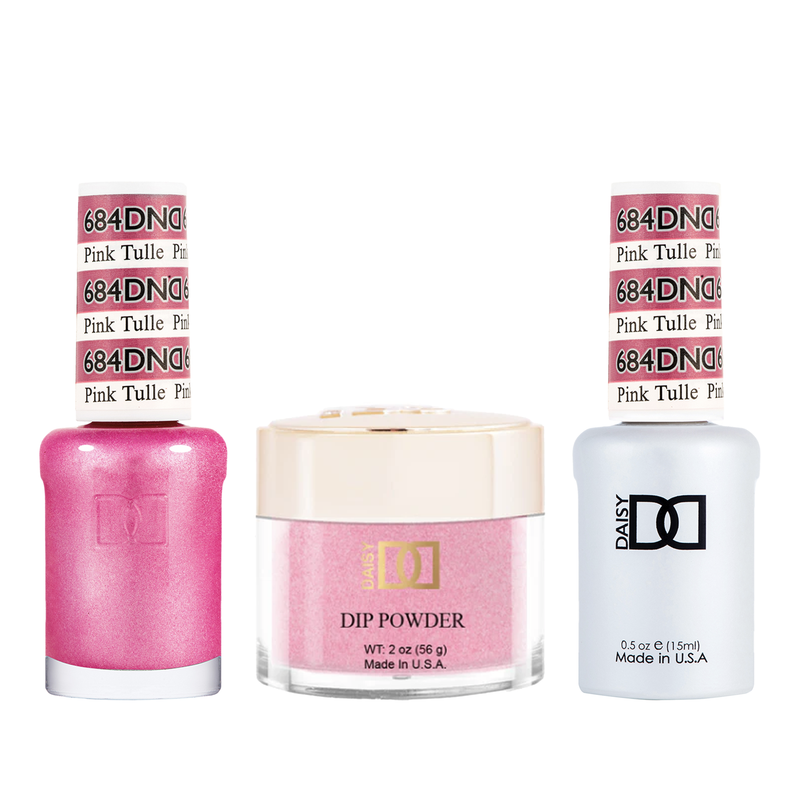Dnd trio - 684 pink tulle - gel polish
