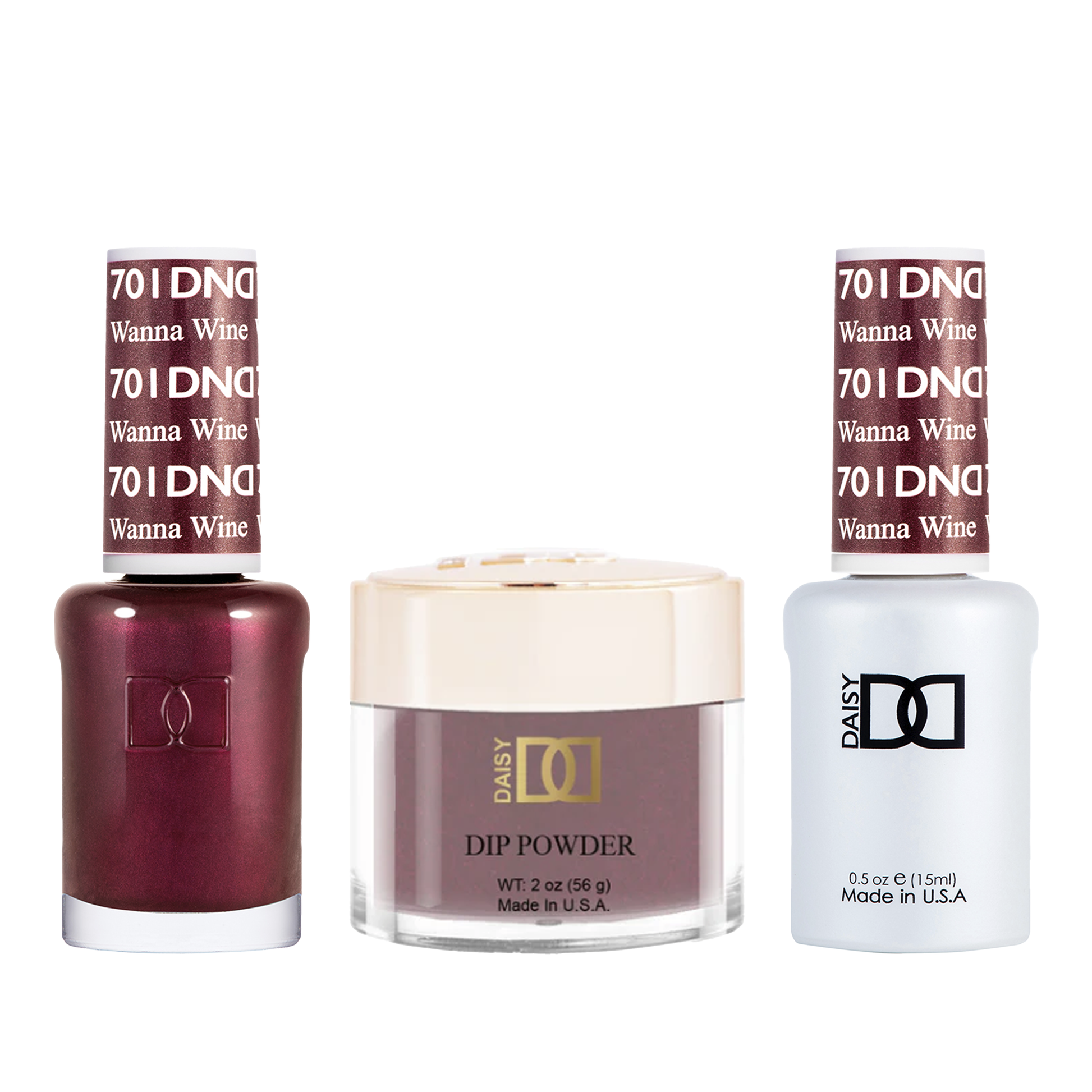 Dnd trio - 701 wanna wine - gel polish