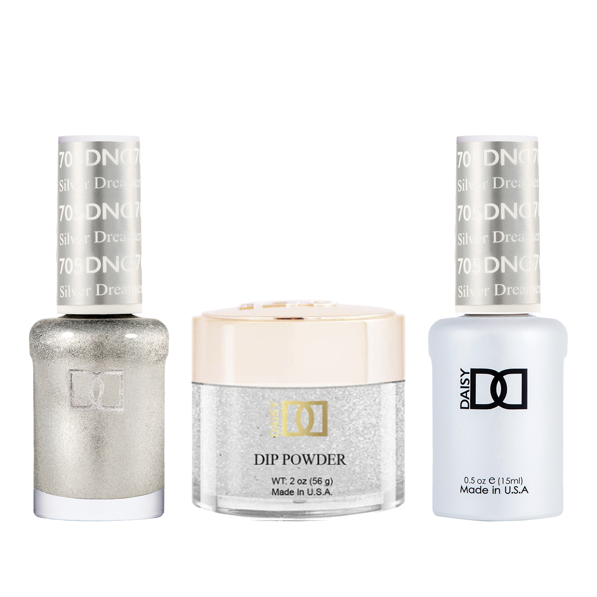 Dnd trio - 705 silver dreamer - gel polish
