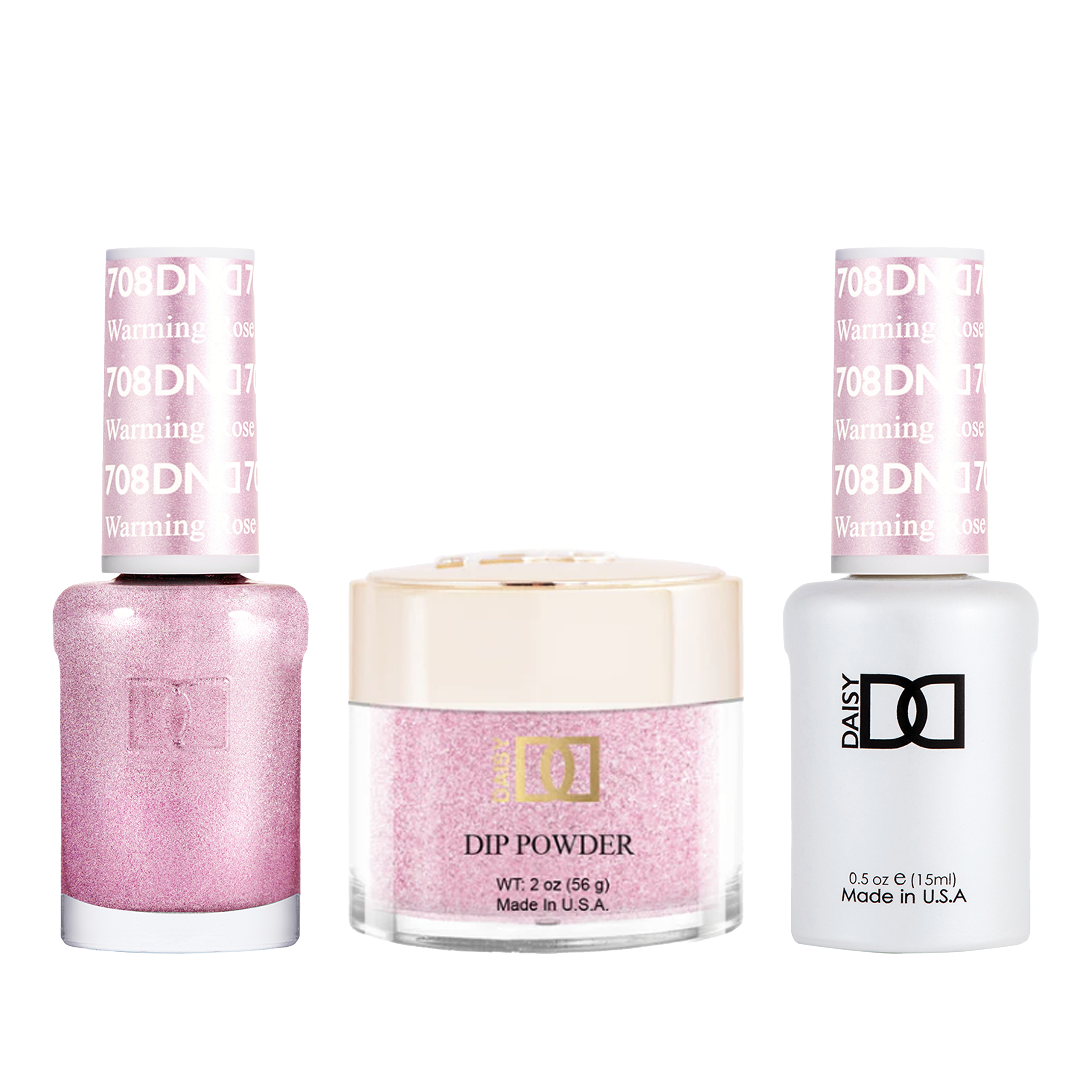 Dnd trio - 708 warming rose - gel polish