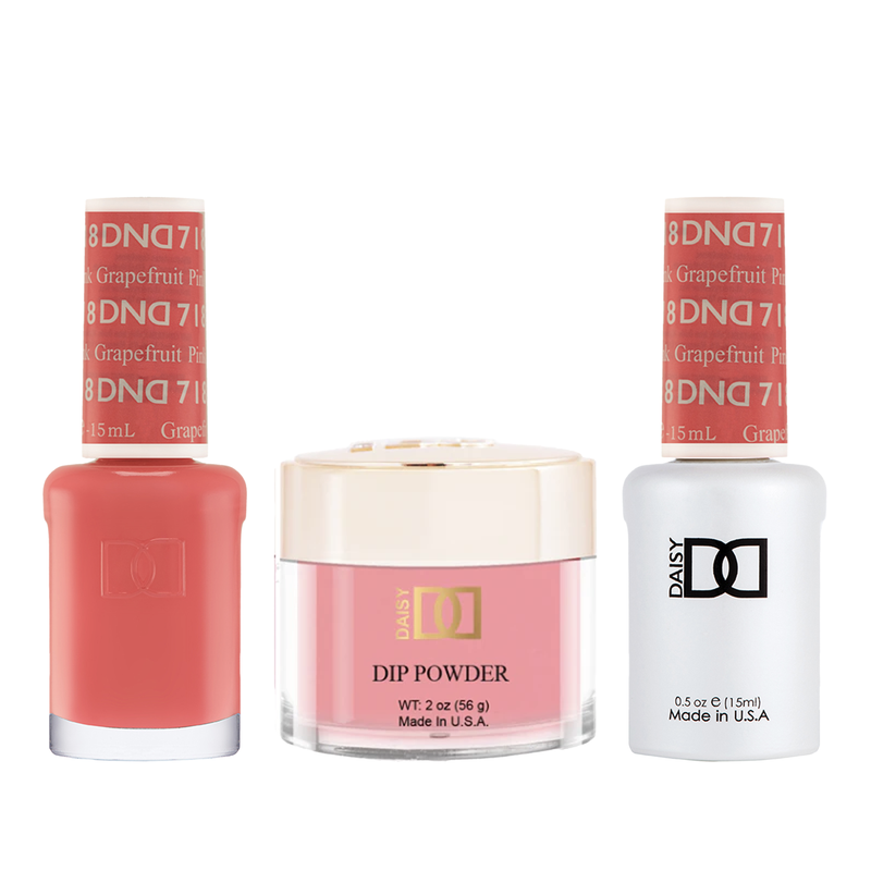 Dnd trio - 718 pink grapefruit - gel polish