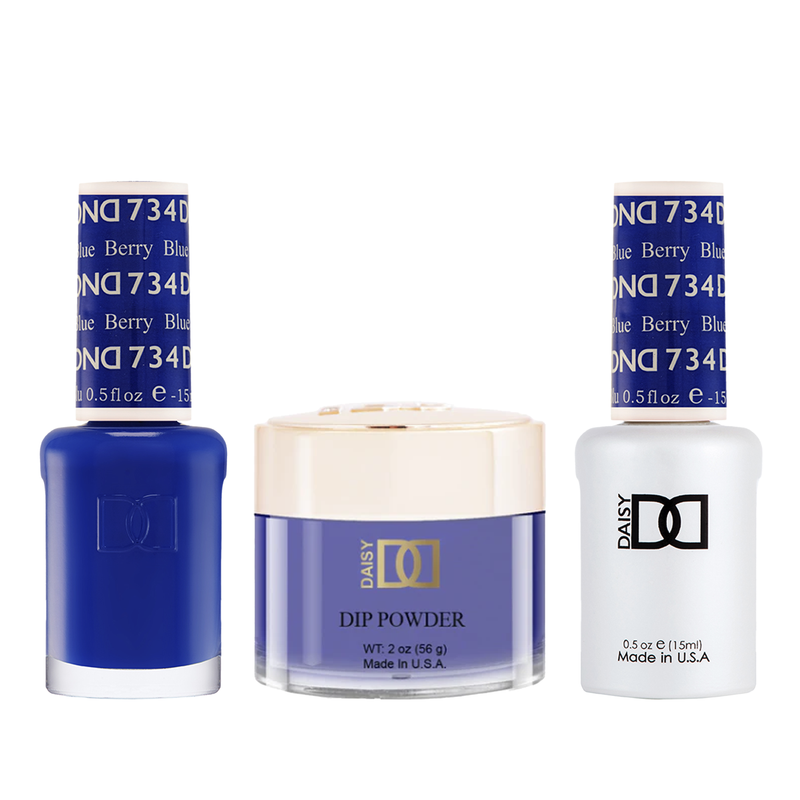 Dnd trio - 734 berry blue - gel polish