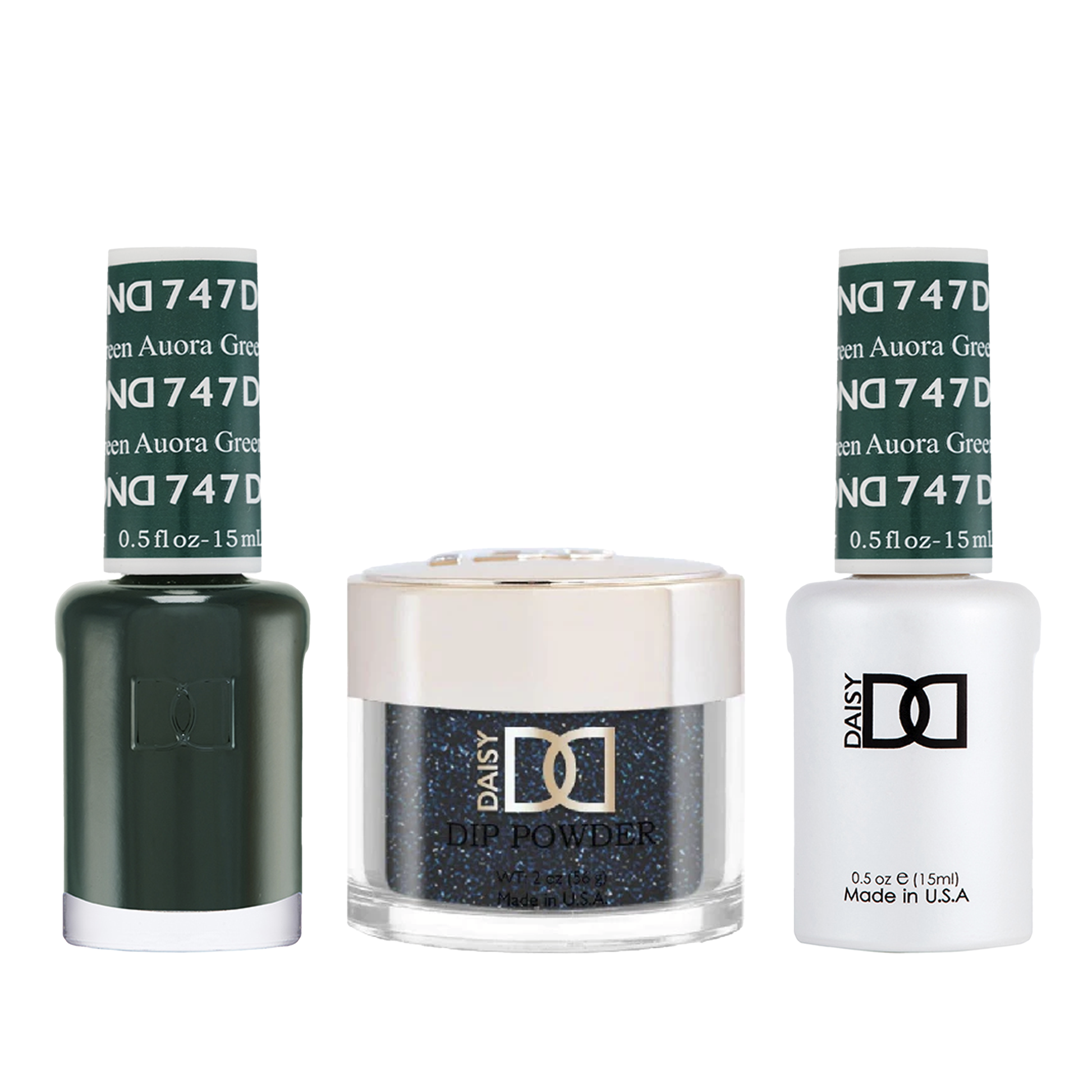 Dnd trio - 747 aurora green - gel polish