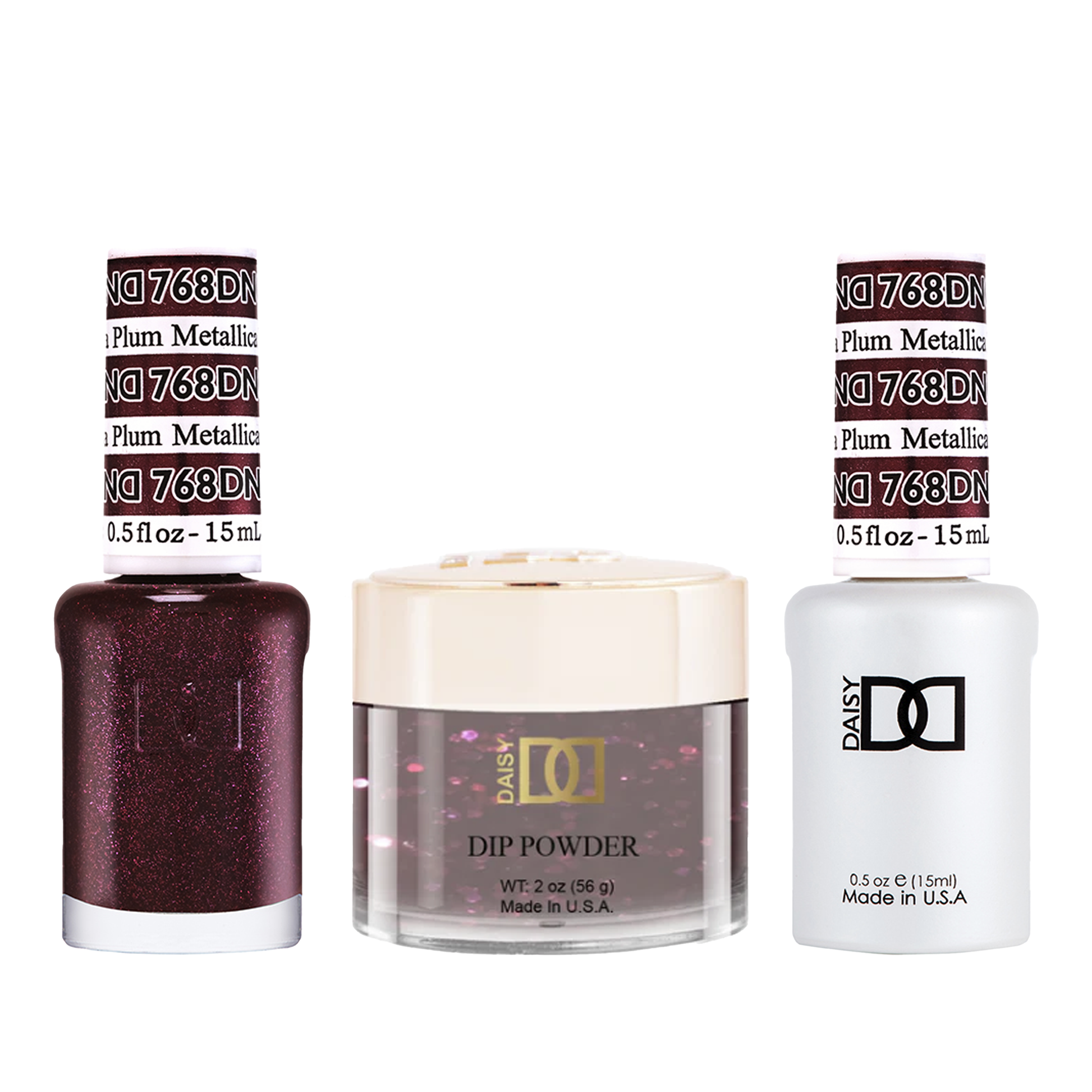 Dnd trio - 768 metallica plum - gel polish