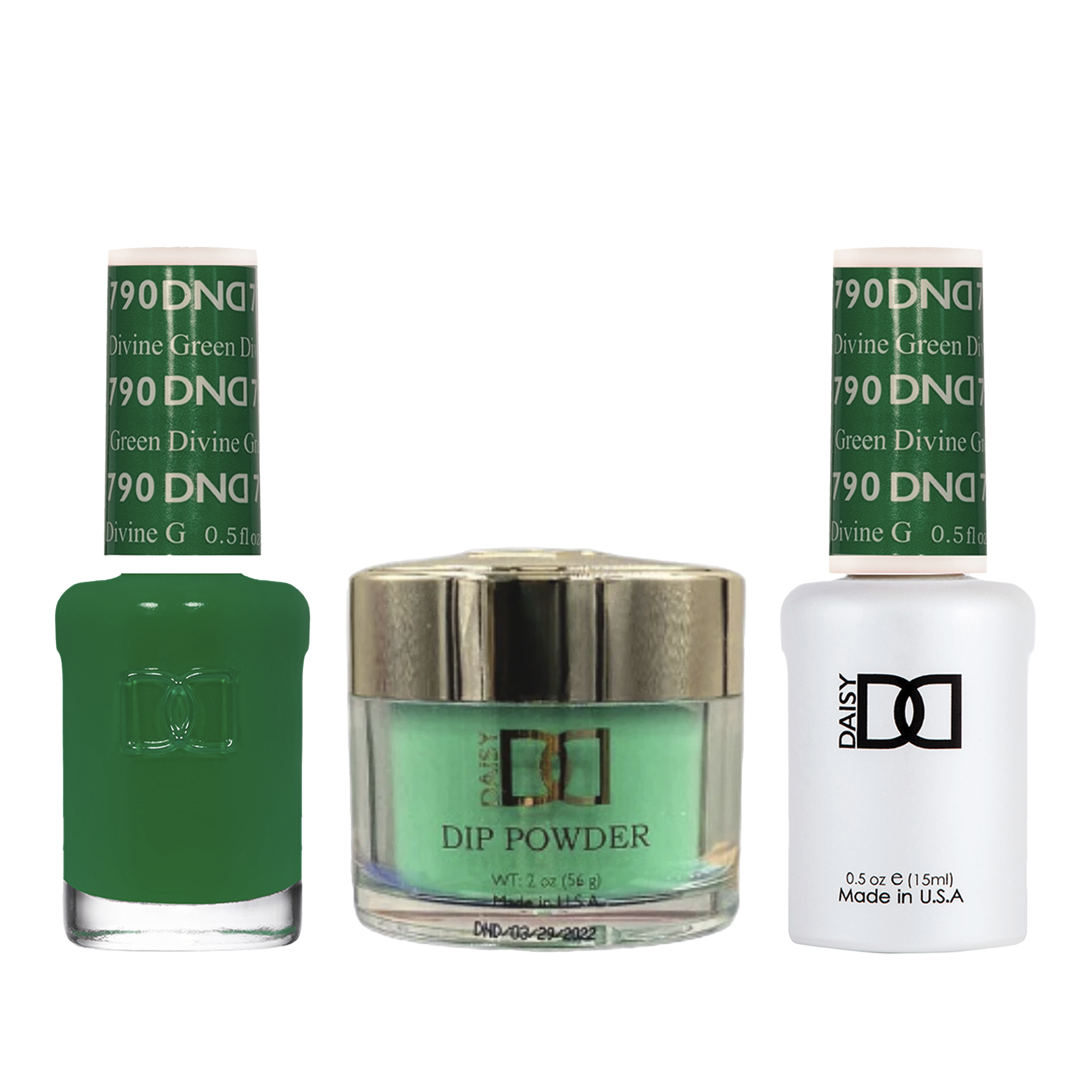 Dnd trio - 790 divine green - gel polish