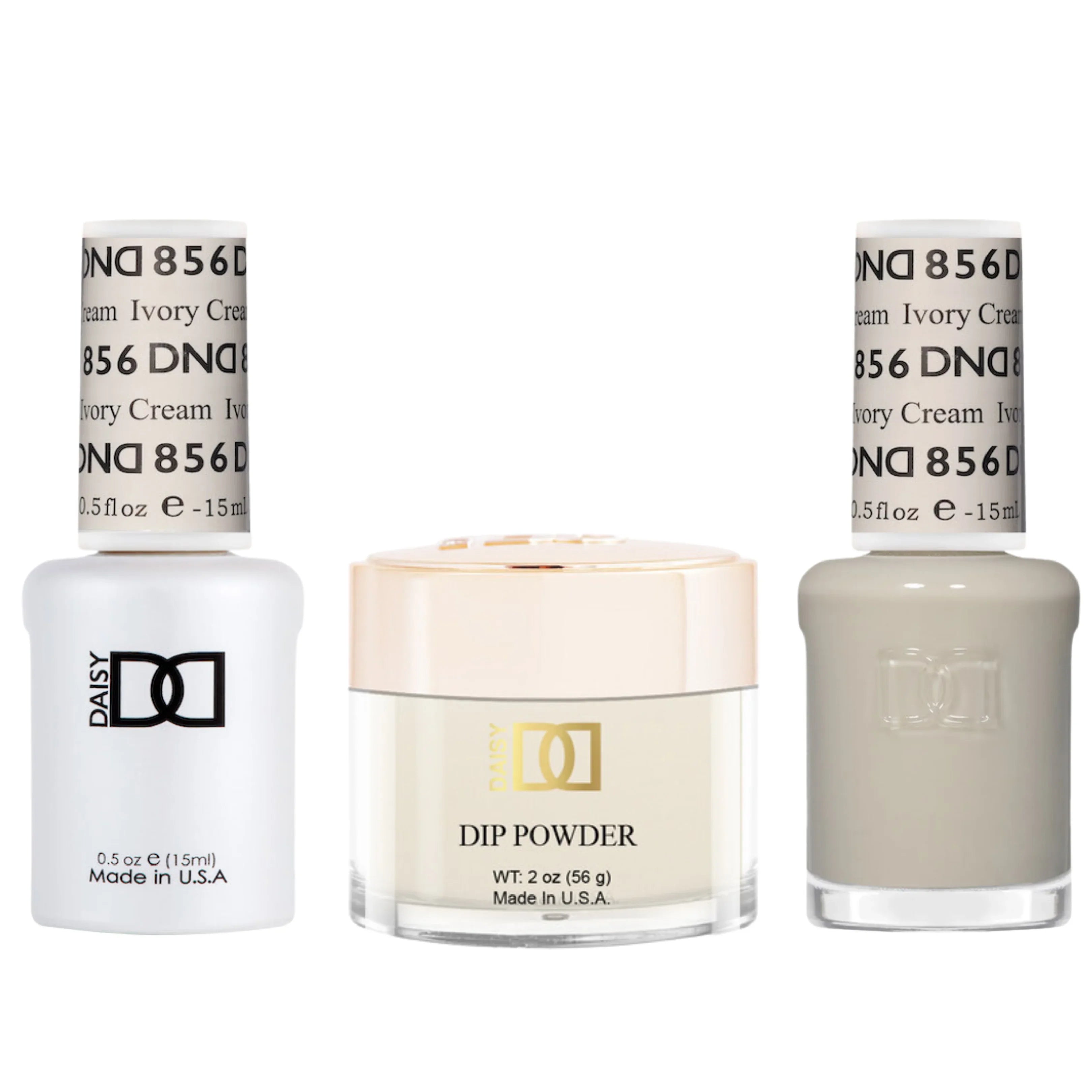 Dnd trio - 856 ivory cream - nail trio