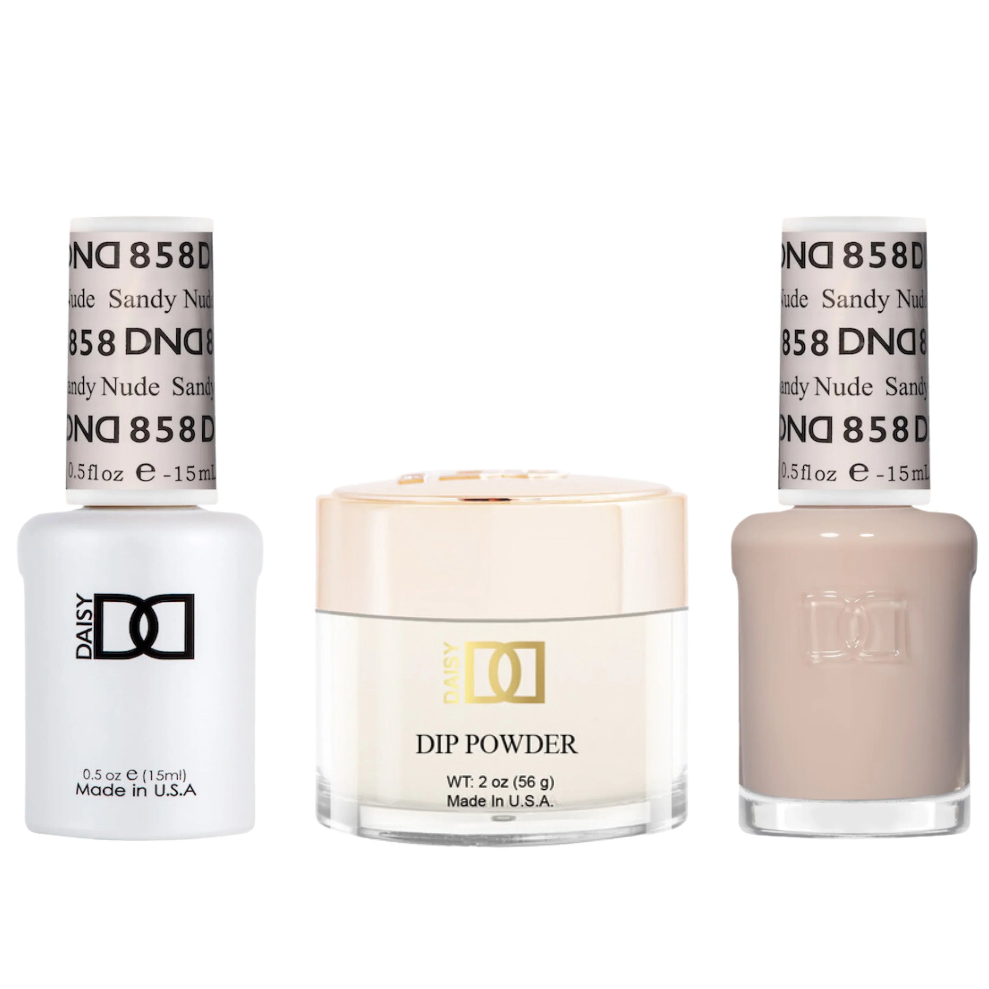 Dnd trio - 858 sandy nude - nail trio
