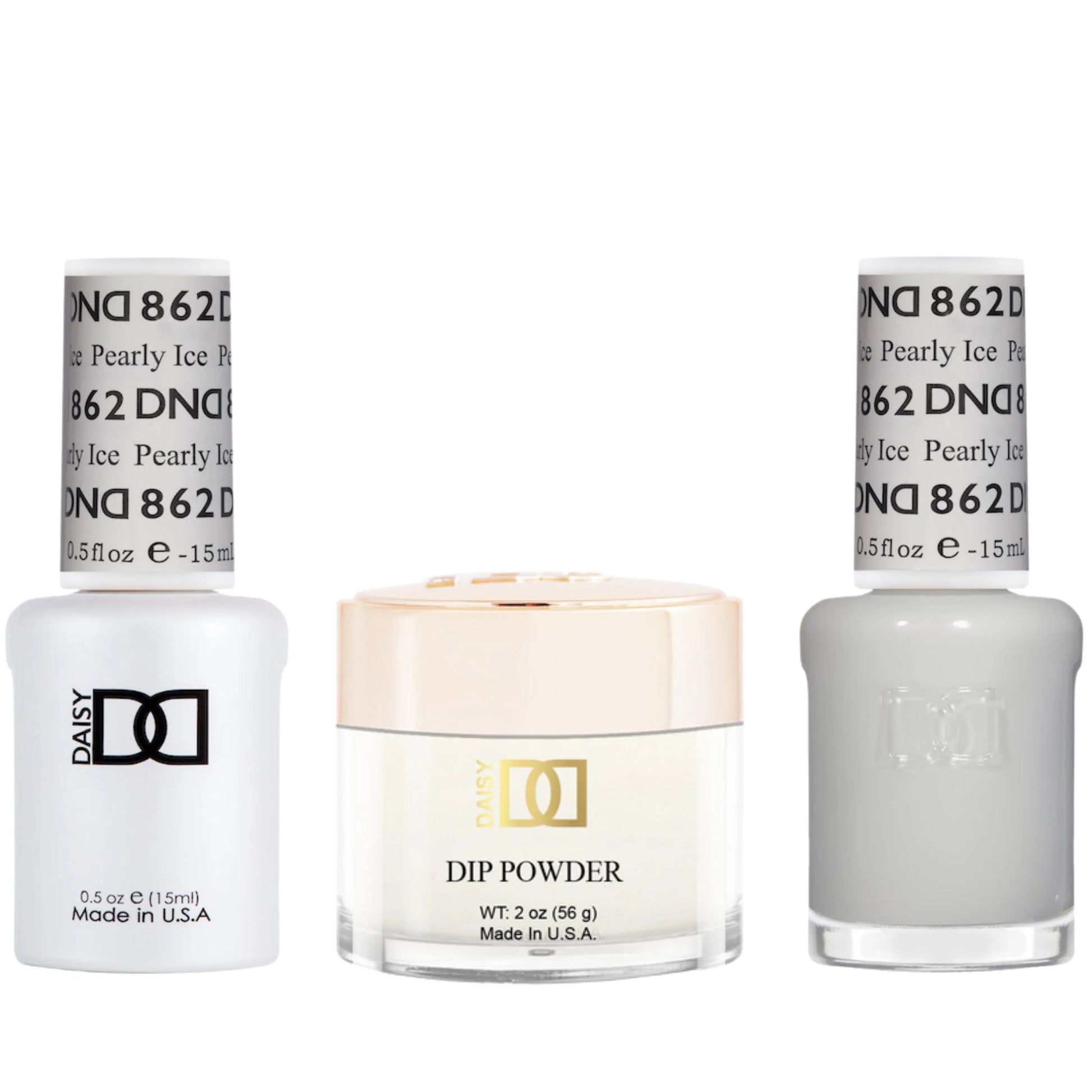 Dnd trio - 862 pearly ice - nail trio