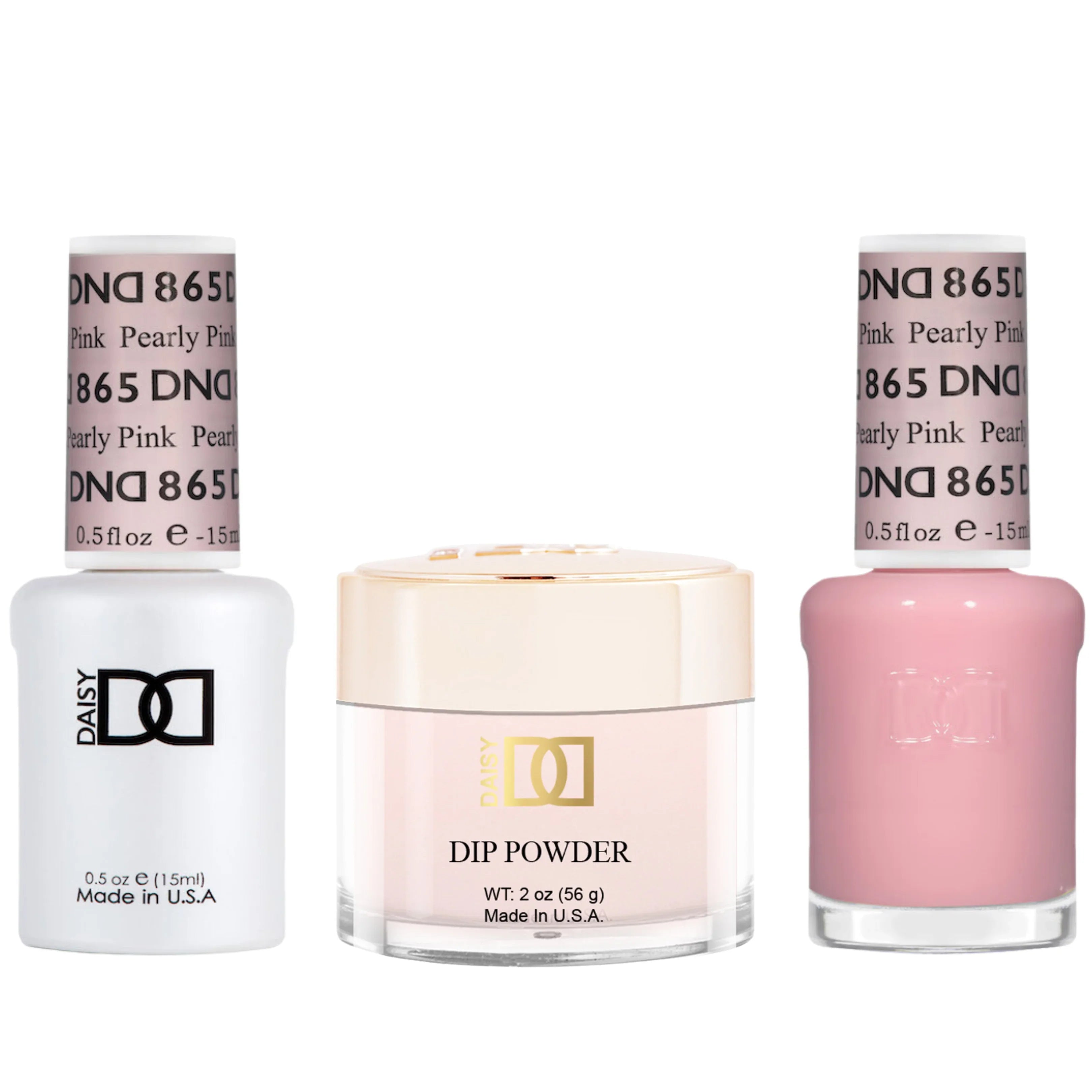 Dnd trio - 865 pearly pink - nail trio