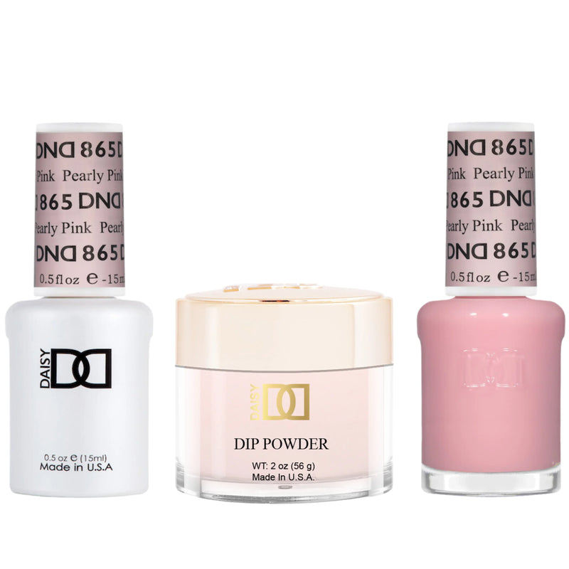 Dnd trio - 865 pearly pink - nail trio