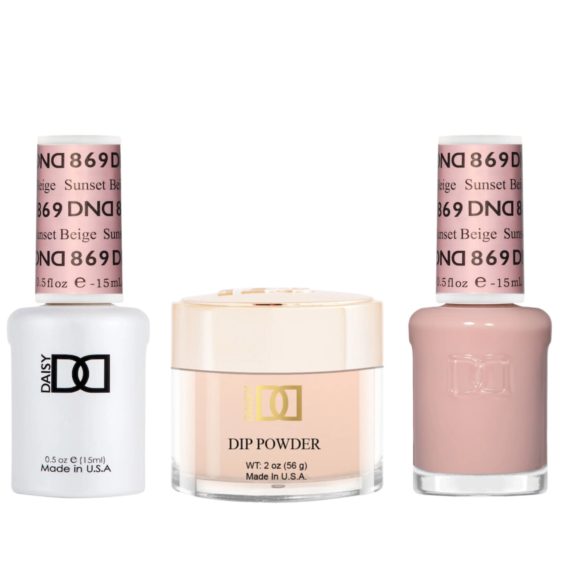 Dnd trio - 869 sunset beige - nail trio