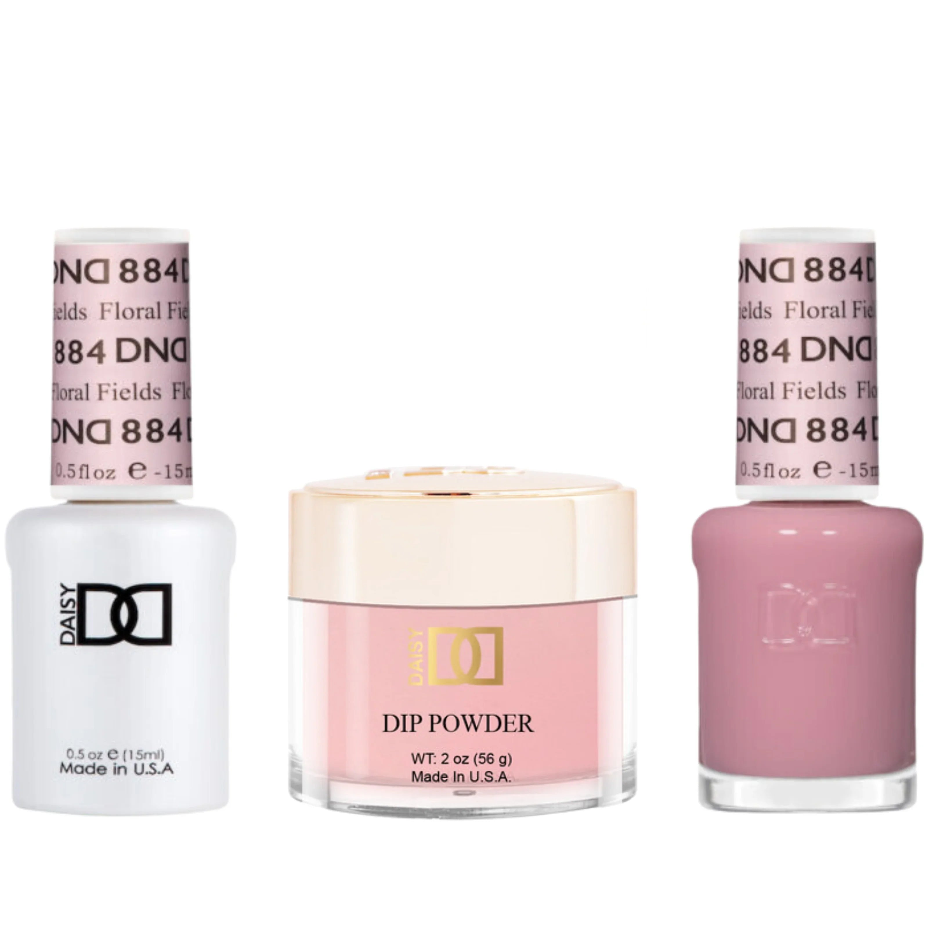 Dnd trio - 884 floral fields - nail trio