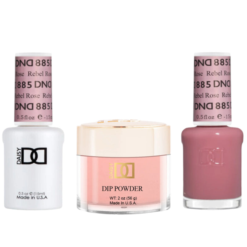 Dnd trio - 885 rebel rose - nail trio