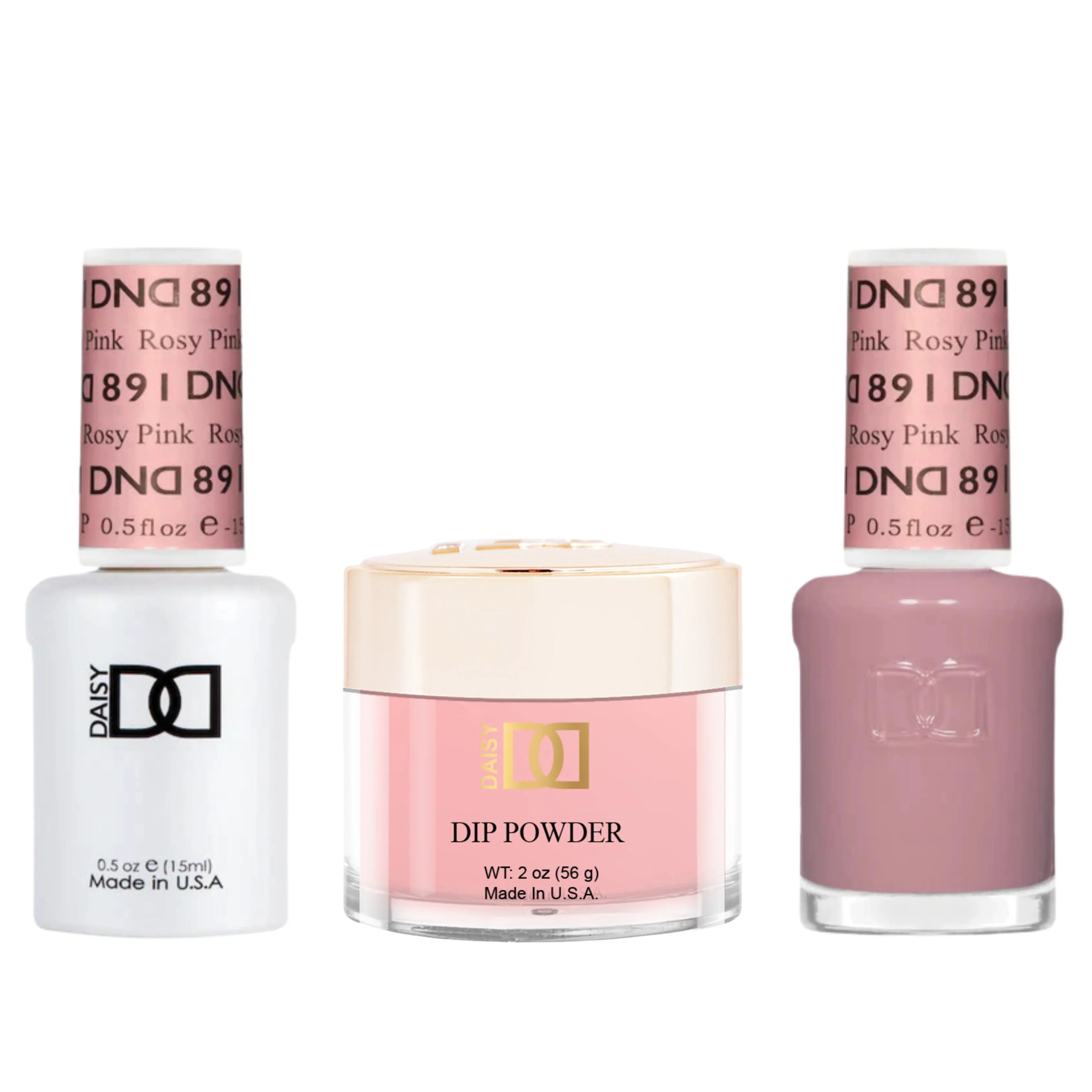 Dnd trio - 891 rosy pink - nail trio