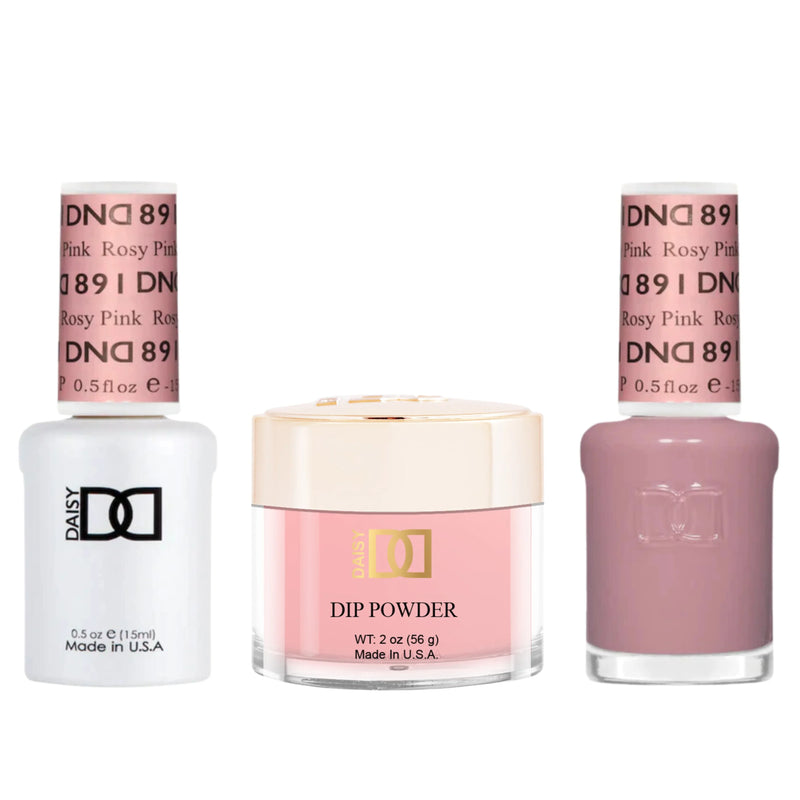 Dnd trio - 891 rosy pink - nail trio