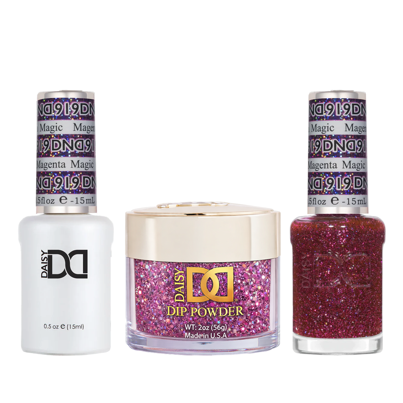 Dnd trio - 919 magenta magic - nail trio