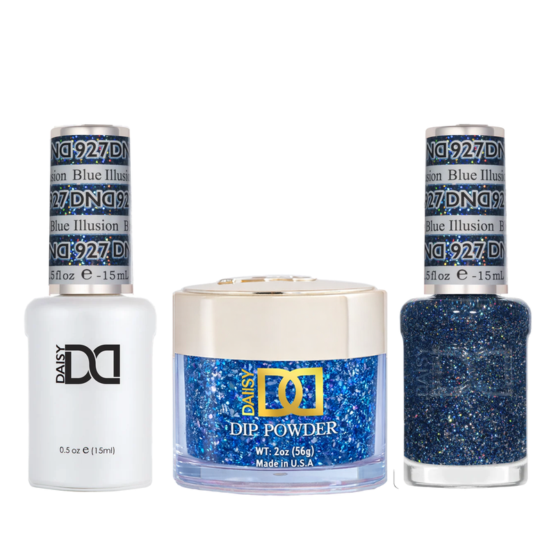 Dnd trio - 927 blue illusion - nail trio