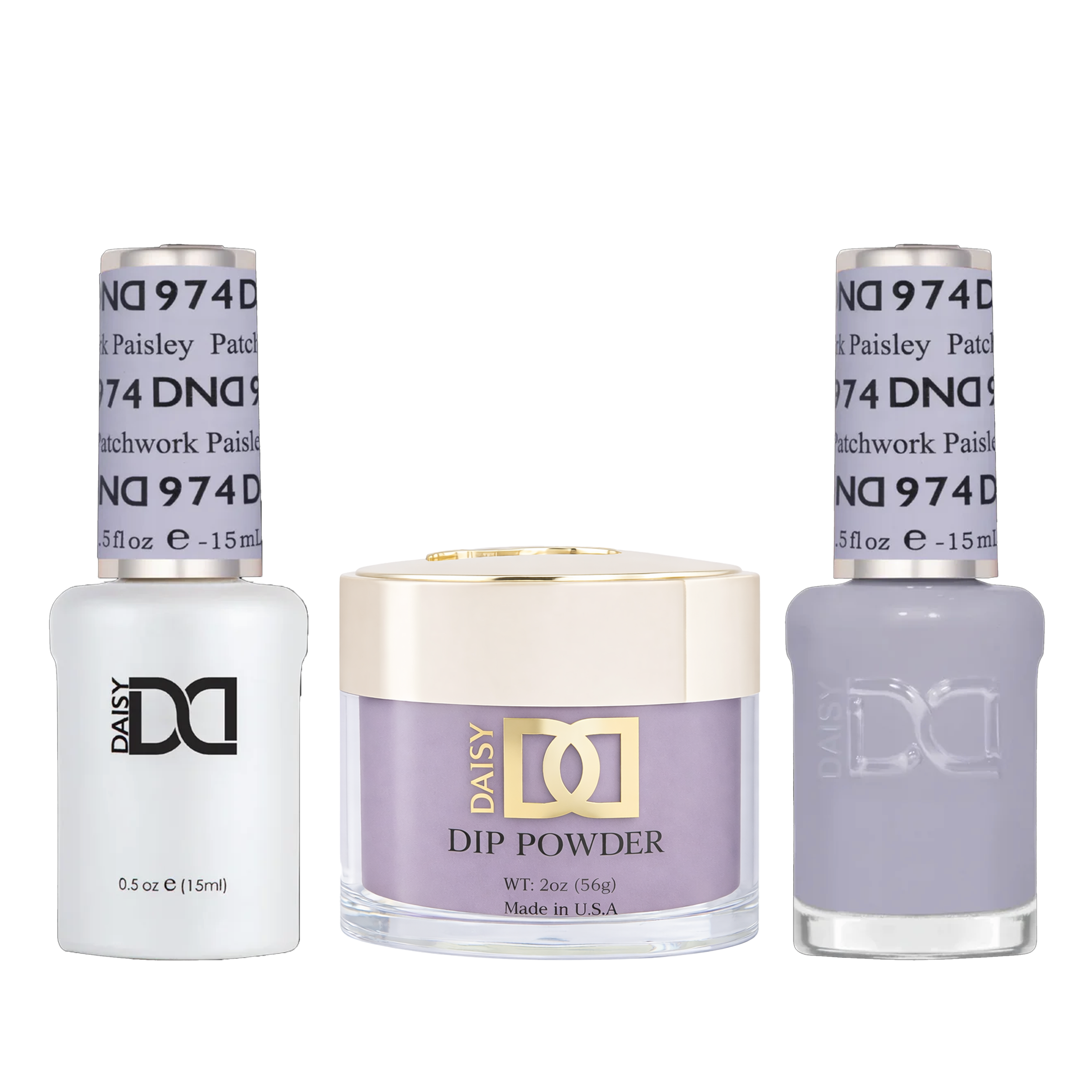 Dnd trio - 974 patchwork paisley - nail trio