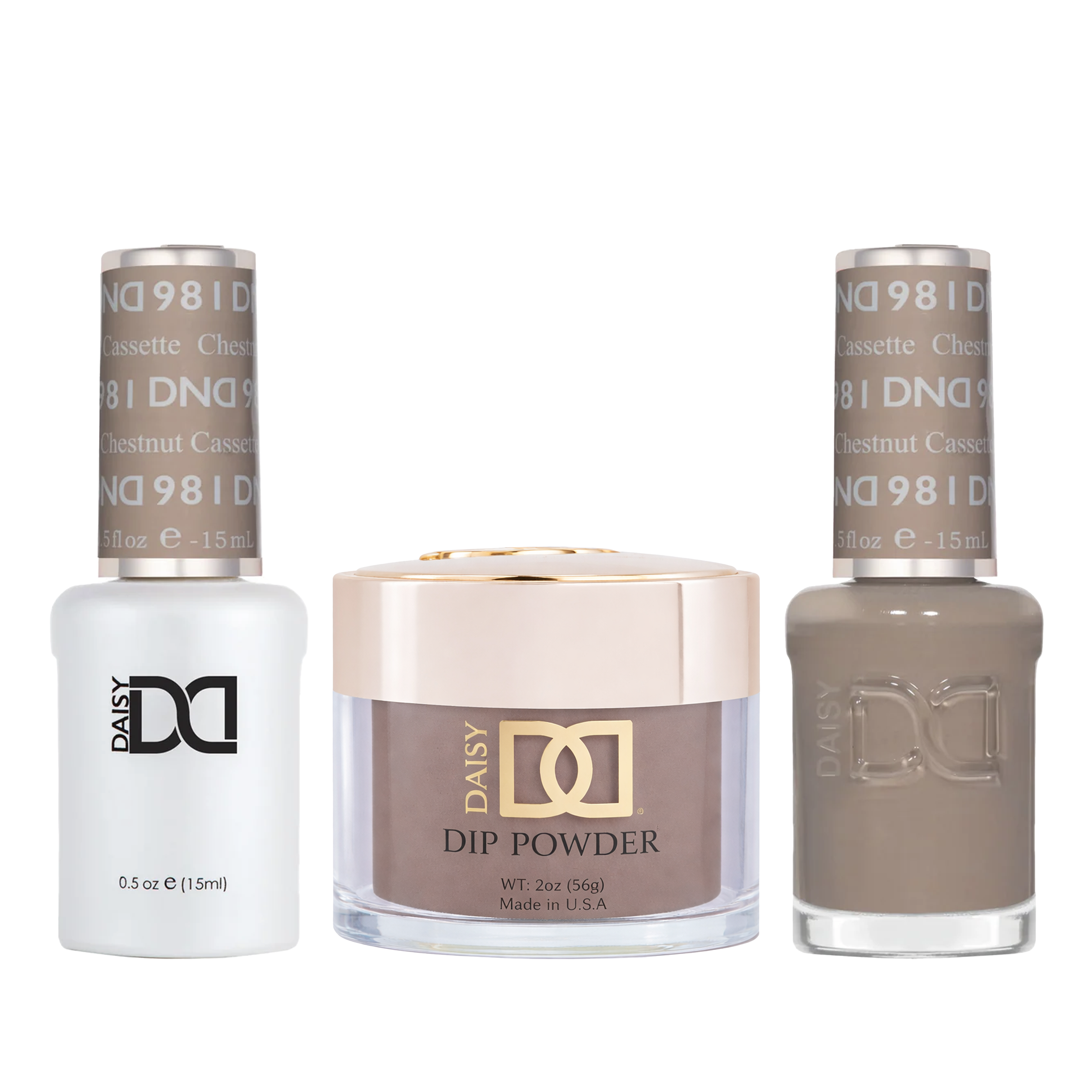 Dnd trio - 981 chestnut cassette - nail trio