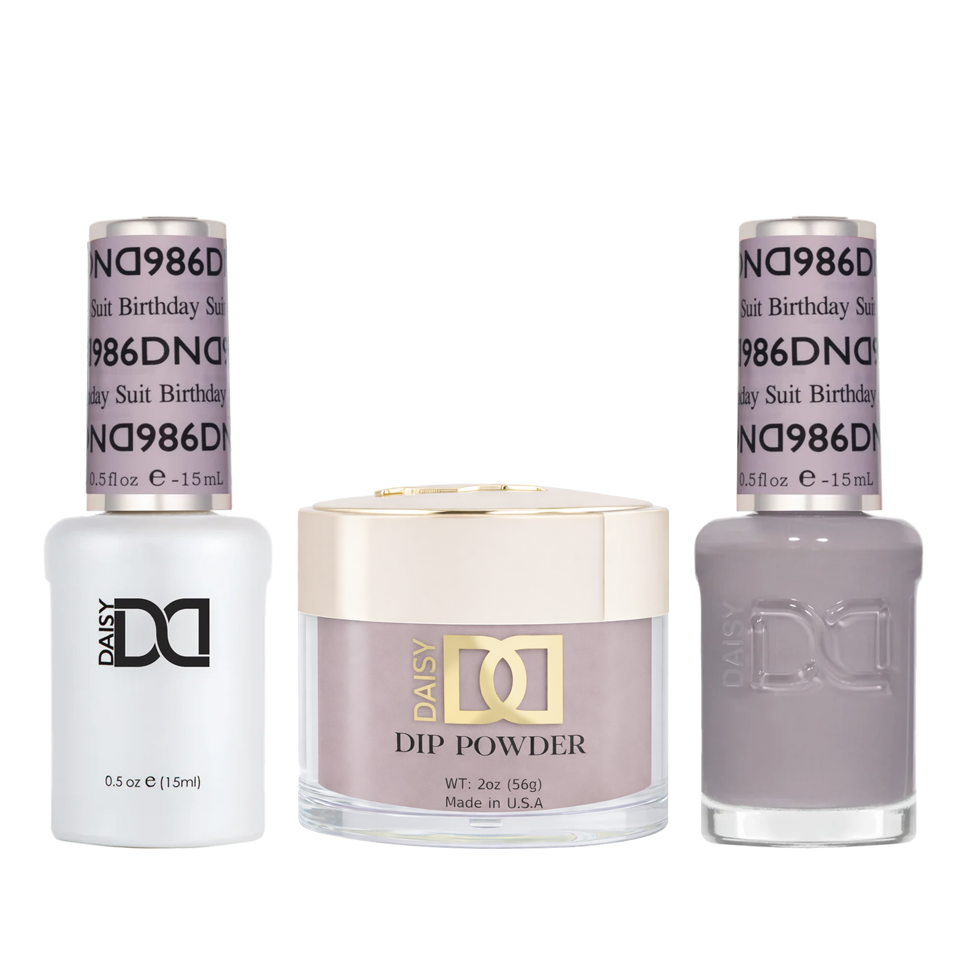 Dnd trio - 986 rose water - nail trio
