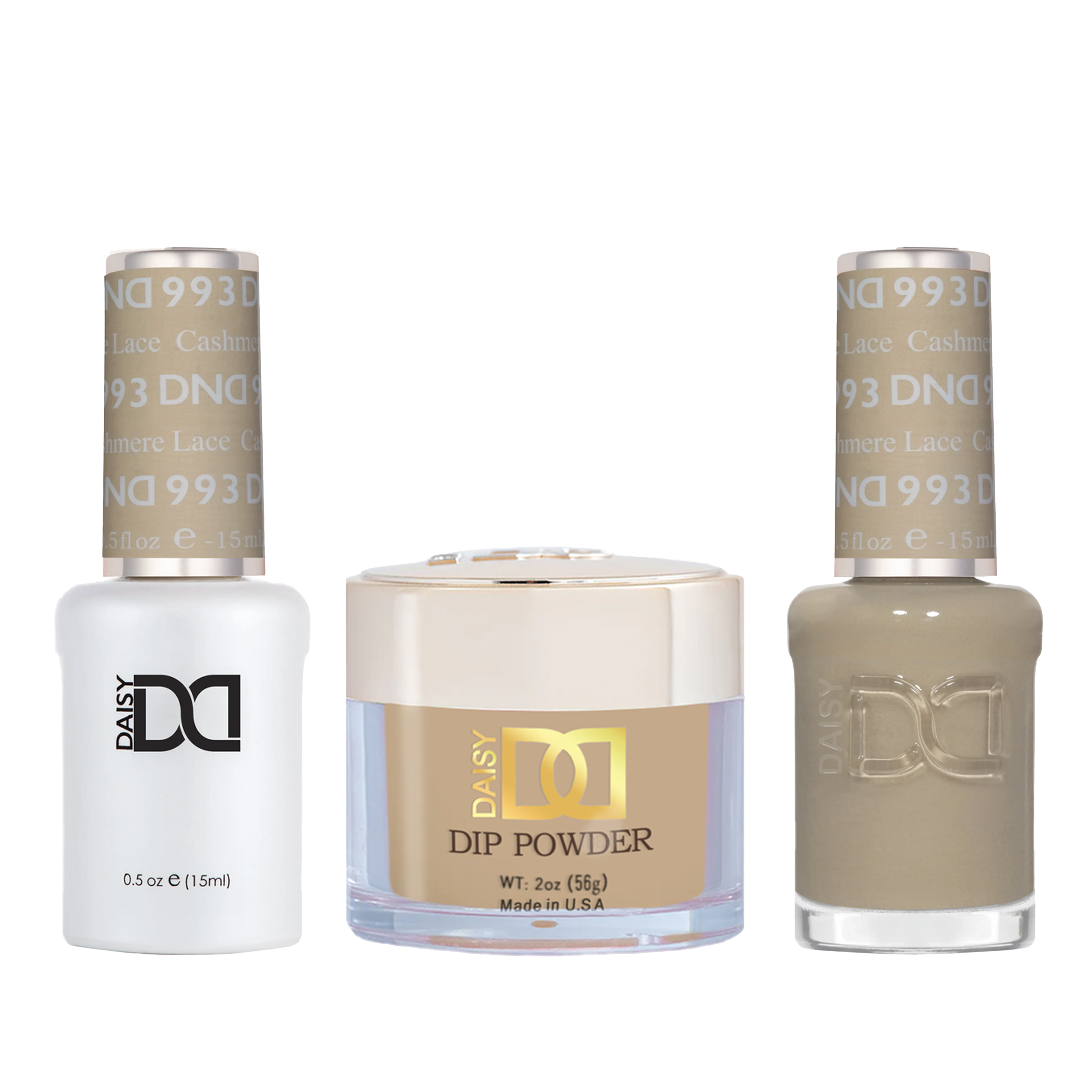 Dnd trio - 993 cashmere lace - nail trio